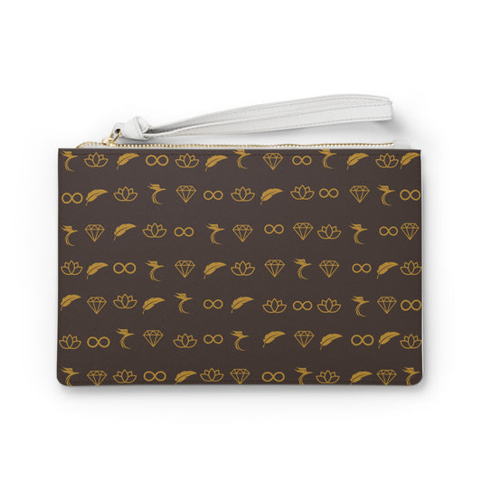 Elegant Bohemian Clutch Bag with Symbolic Patterns image 0