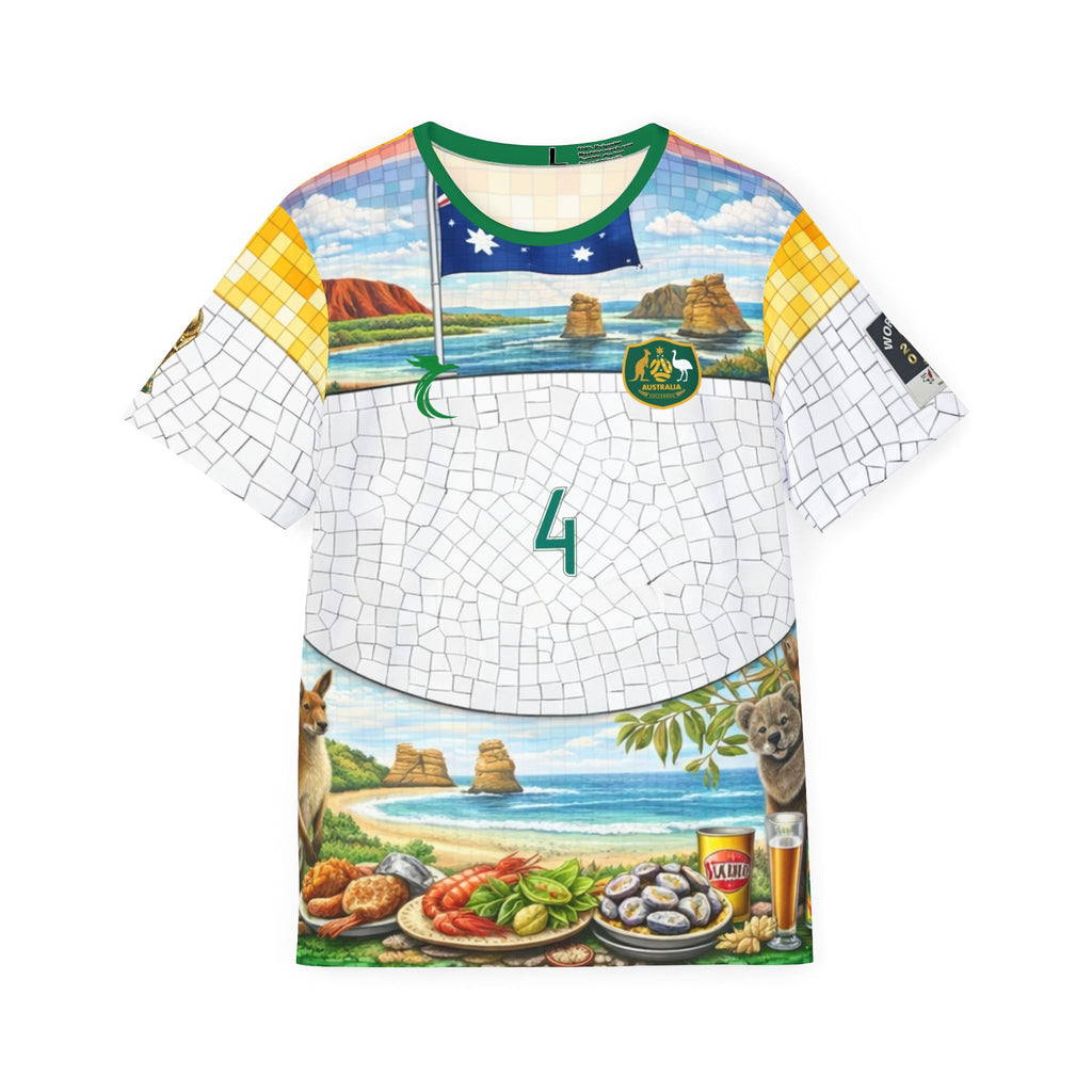 Australian Beach Soccer Jersey — Custom 'Cahill 4' Men's Sports Shirt