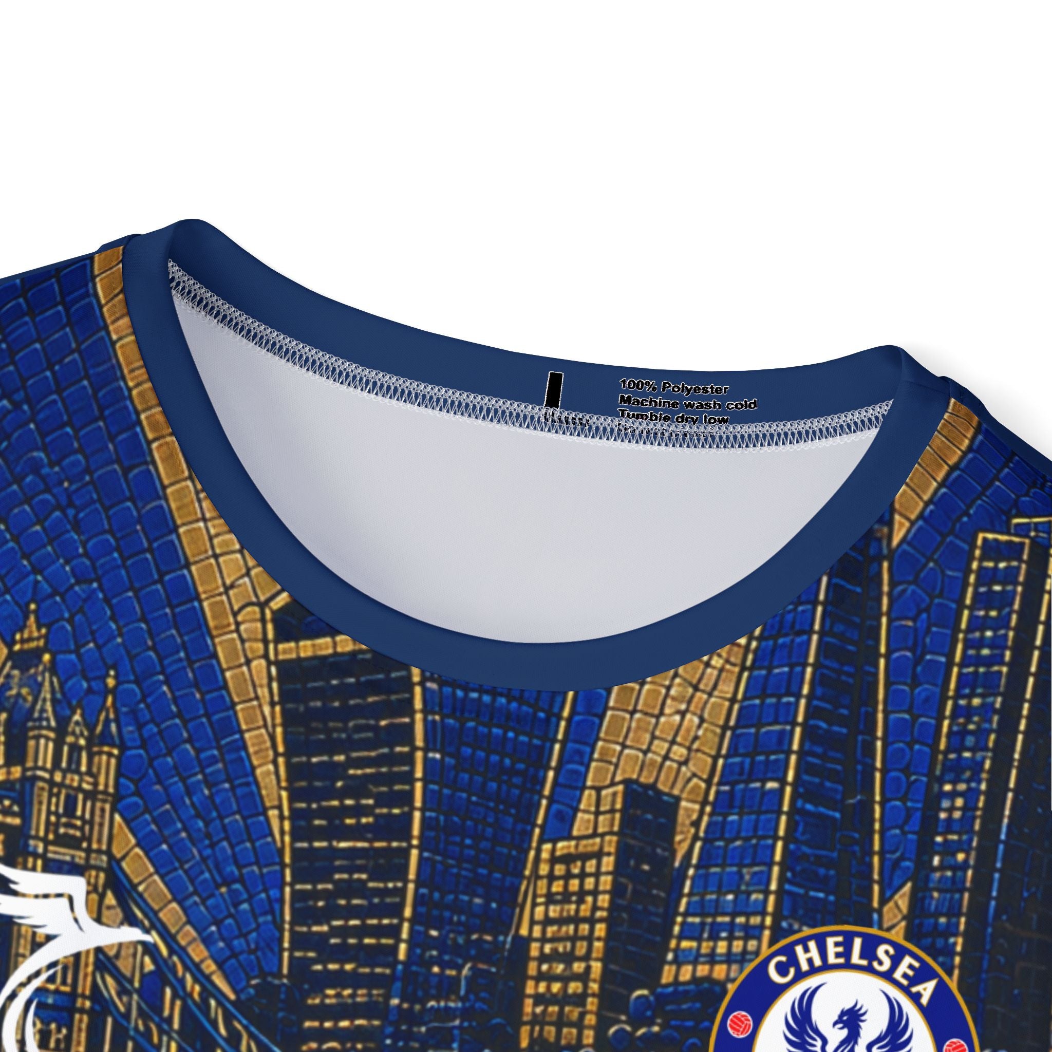 Men's Blue Soccer Jersey — 'Palmer 10' All-Over Print