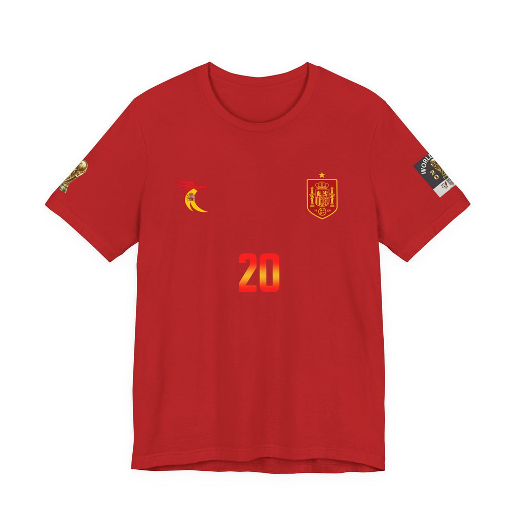 PEDRI 20 Soccer Jersey T-Shirt | Spain Football Name Number Tee