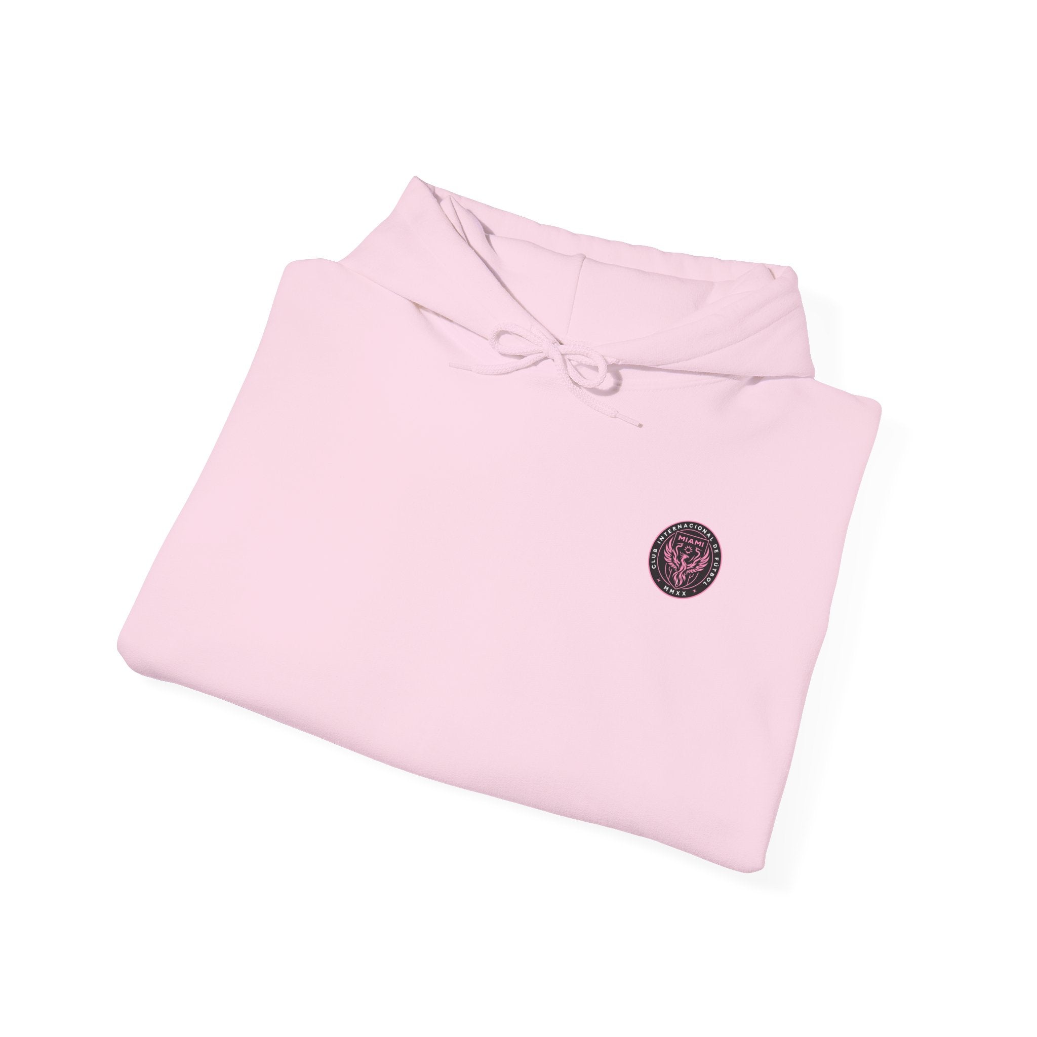 Black Soccer Jersey Hoodie with Pink Number 10 Back Print