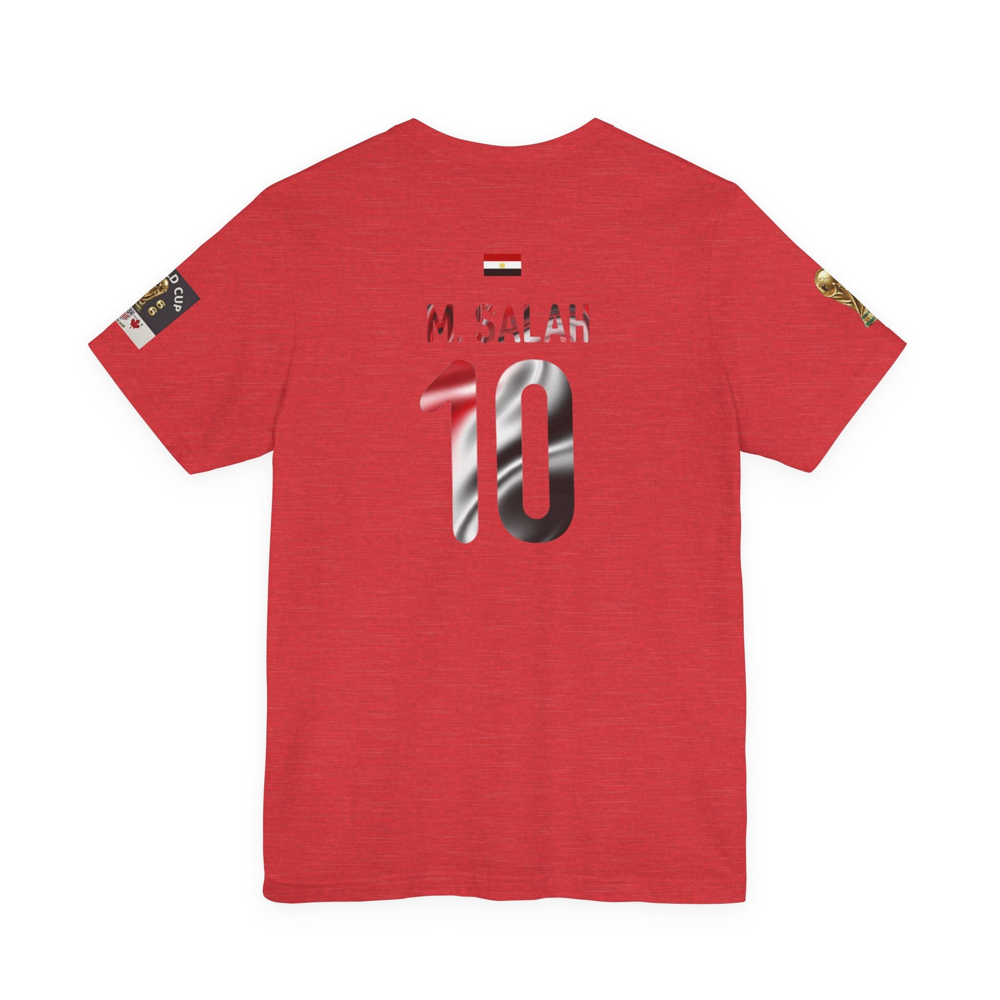 Salah #11 Egypt World Cup Soccer Jersey Tee | Football Number Back Print