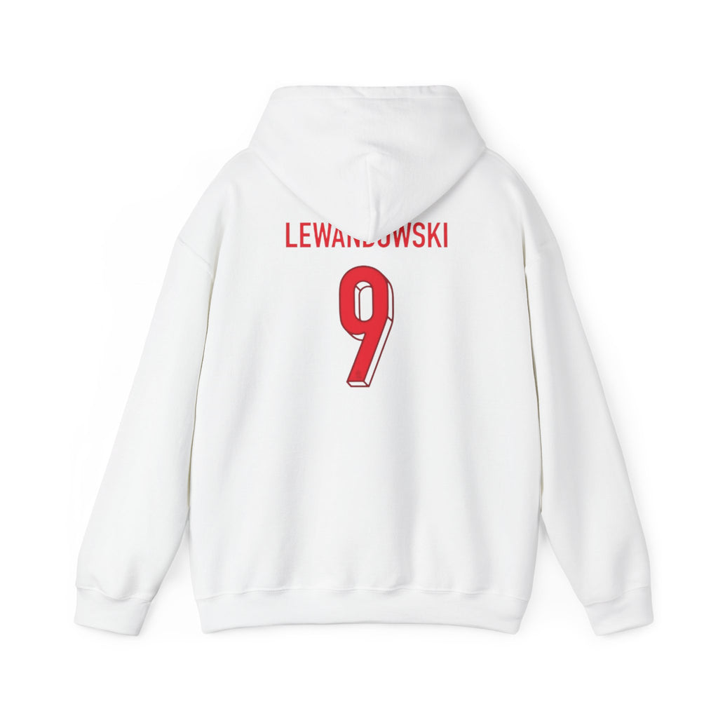 Lewandowski #9 Poland Hoodie — Polish National Team Soccer Pullover