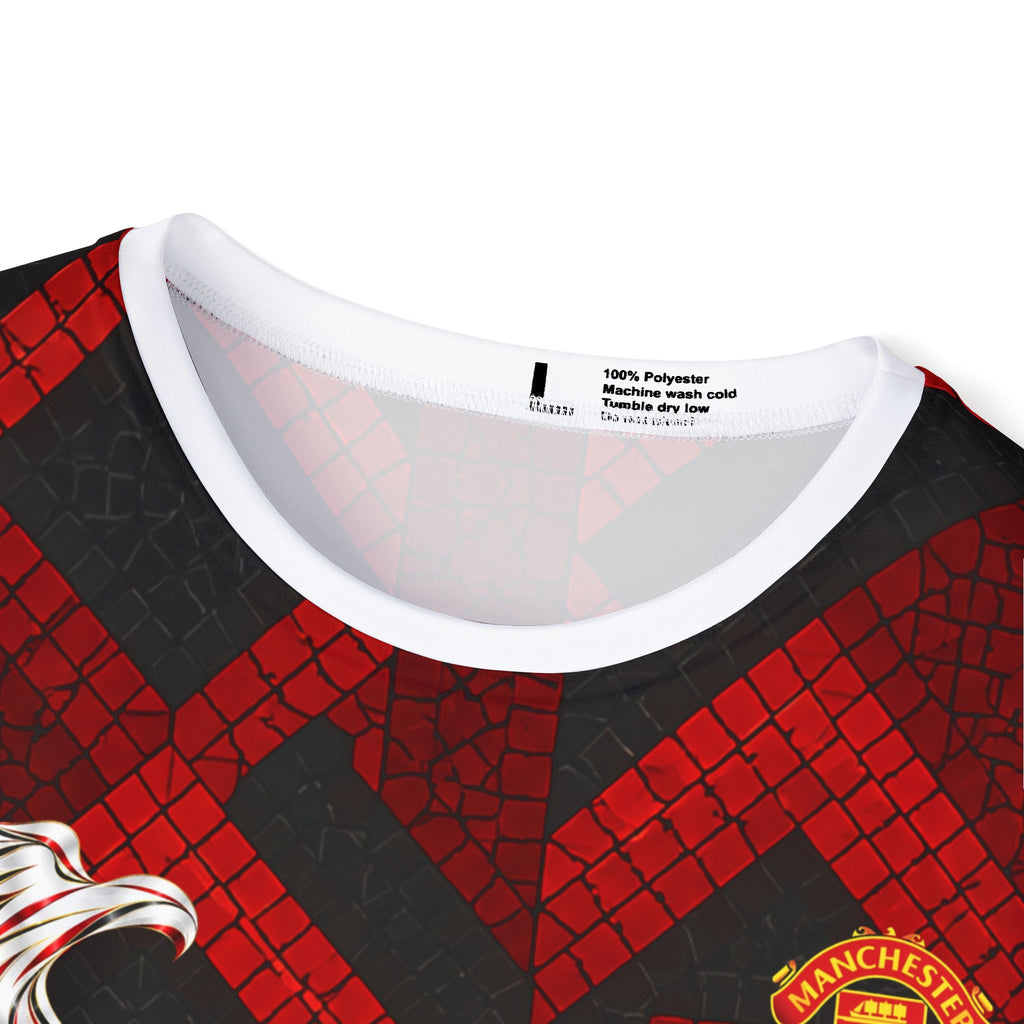 Men's Soccer Jersey - Red Mosaic Bruno Fernandes #8 Replica