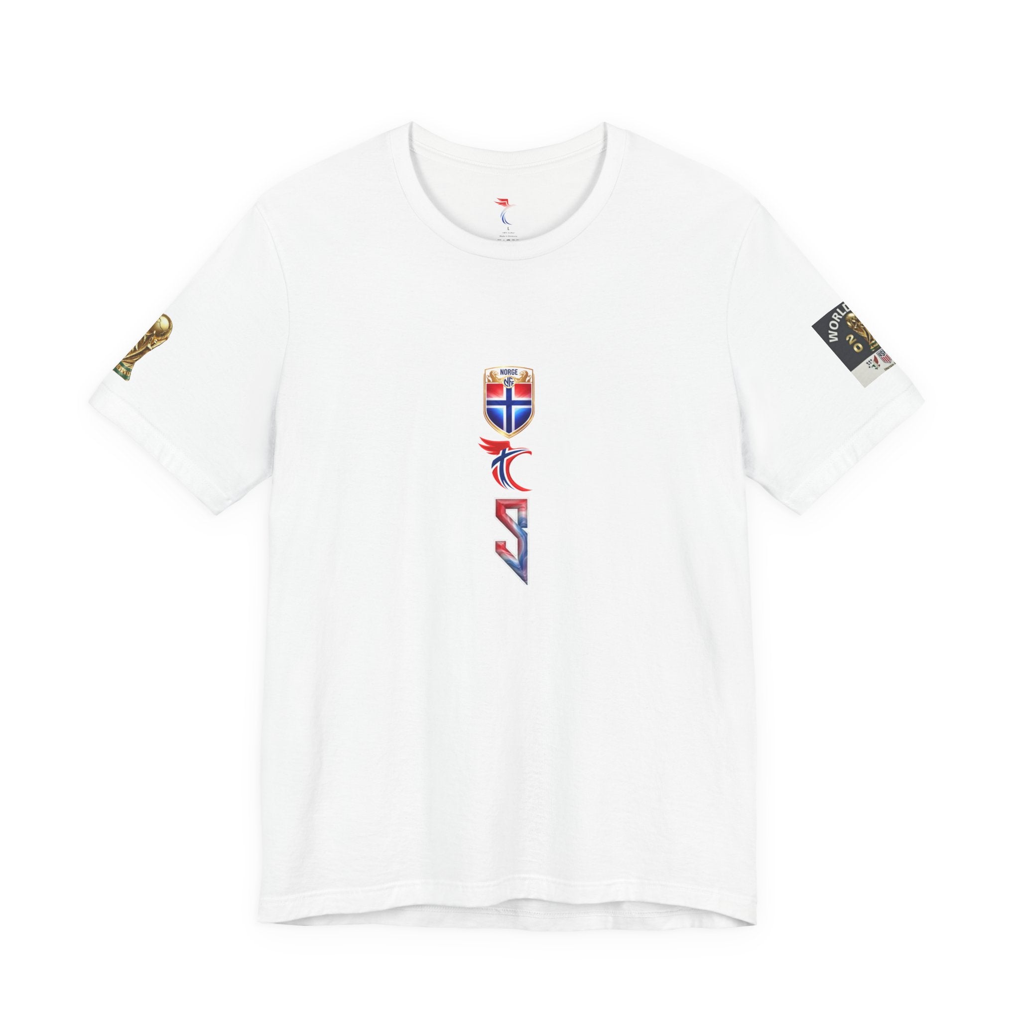 Haaland #9 World Cup Norway Jersey T‑Shirt — Norwegian Flag Emblem Tee for Travel & Heritage