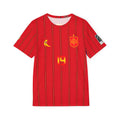 Spain Lamine Yamal #19 Soccer Jersey — Red Spain-Inspired Number 19 Custom Back