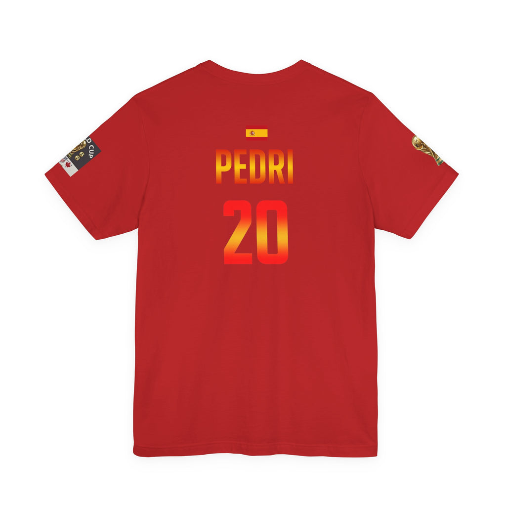 PEDRI 20 Soccer Jersey T-Shirt | Spain Football Name Number Tee
