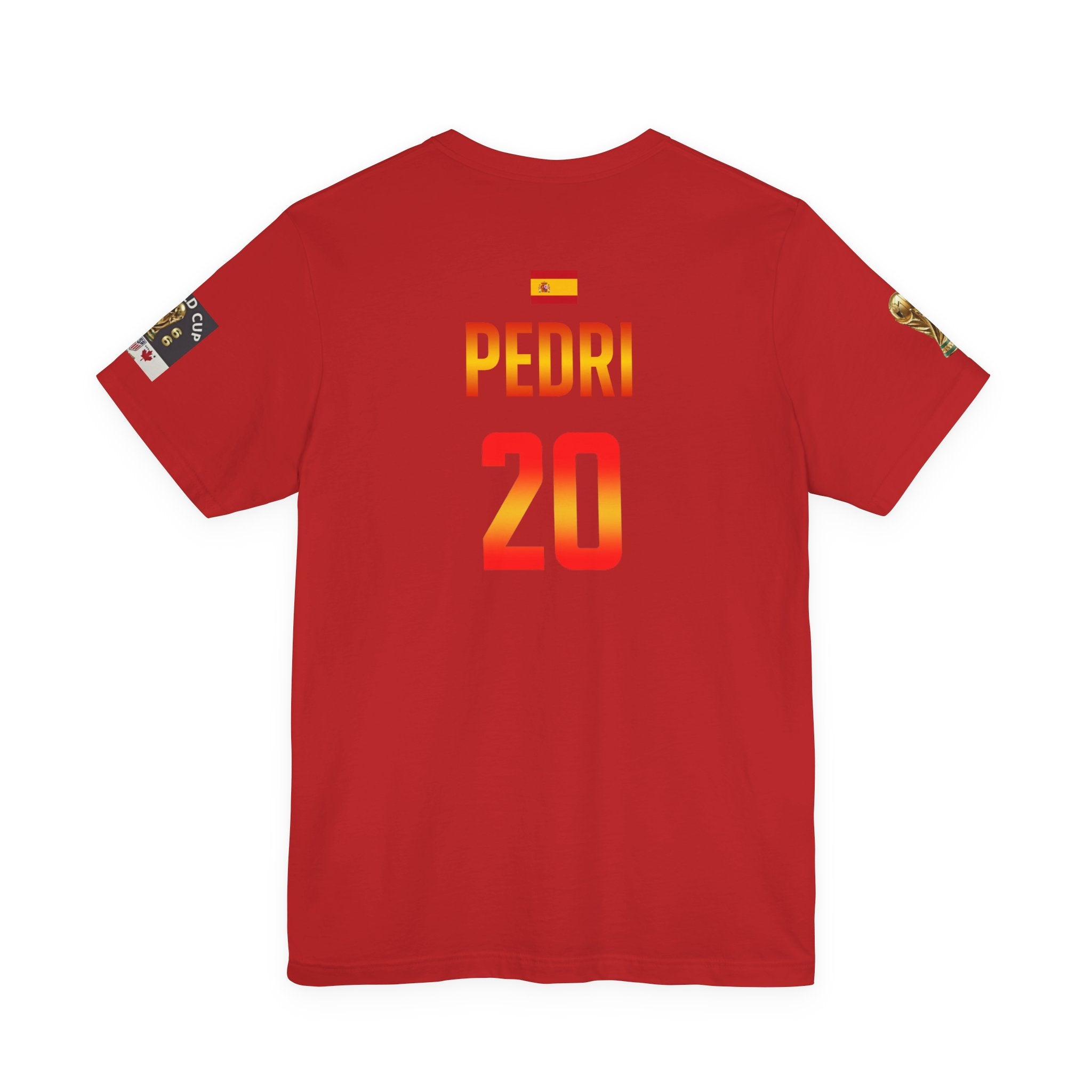 PEDRI 20 Soccer Jersey T-Shirt | Spain Football Name Number Tee