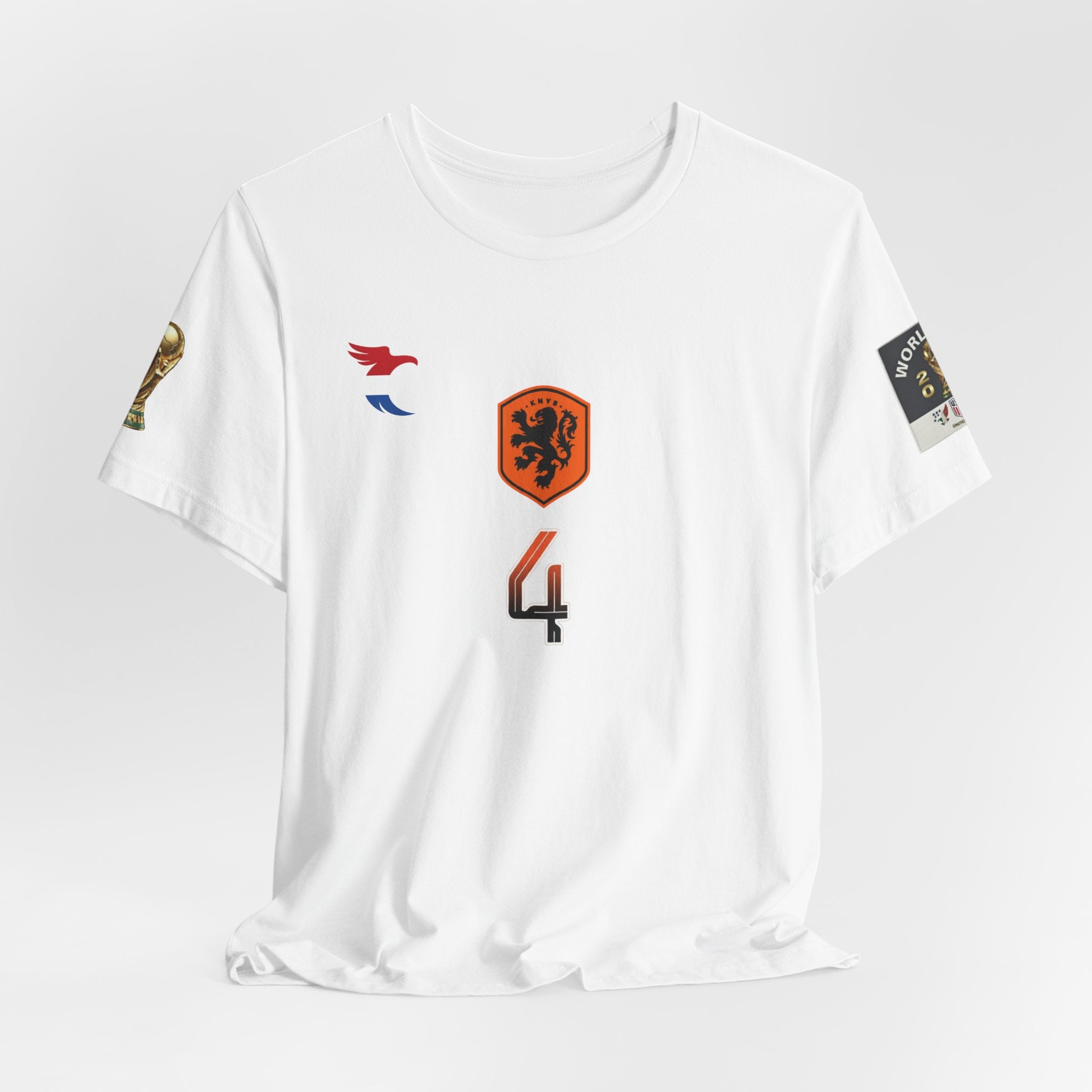 Netherlands Van Dijk Jersey T-Shirt — Heraldic Shield Graphic T‑Shirt