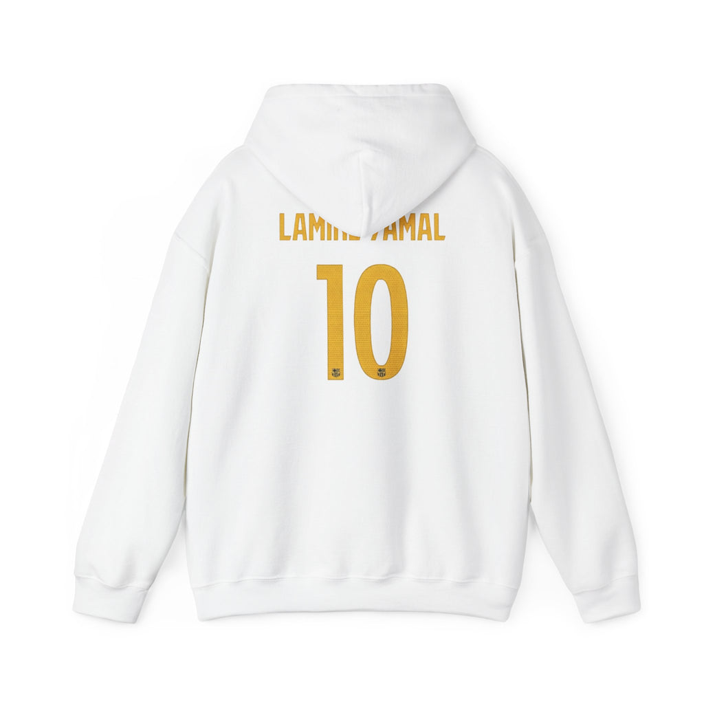 Hoodie — FC Barcelona Style '10' Lamine  Yamal Back Number