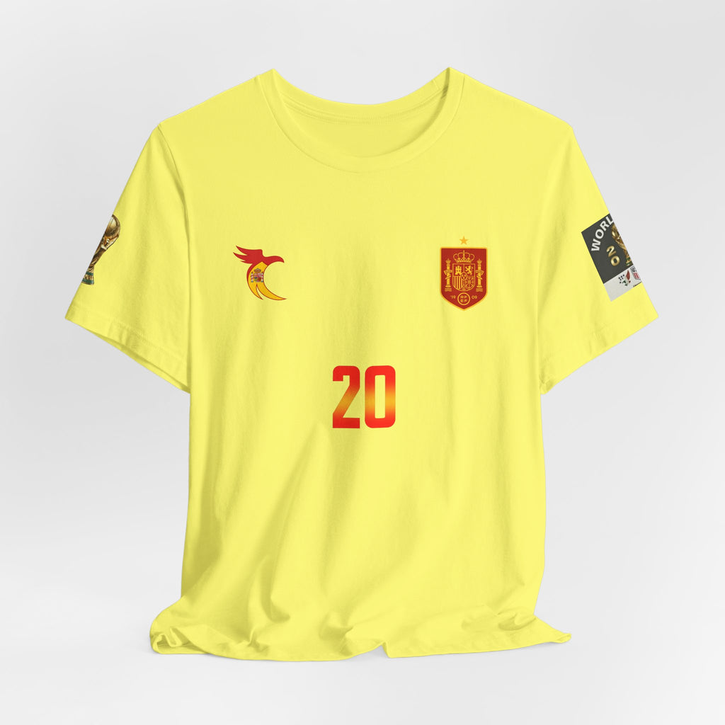 PEDRI 20 Soccer Jersey T-Shirt | Spain Football Name Number Tee