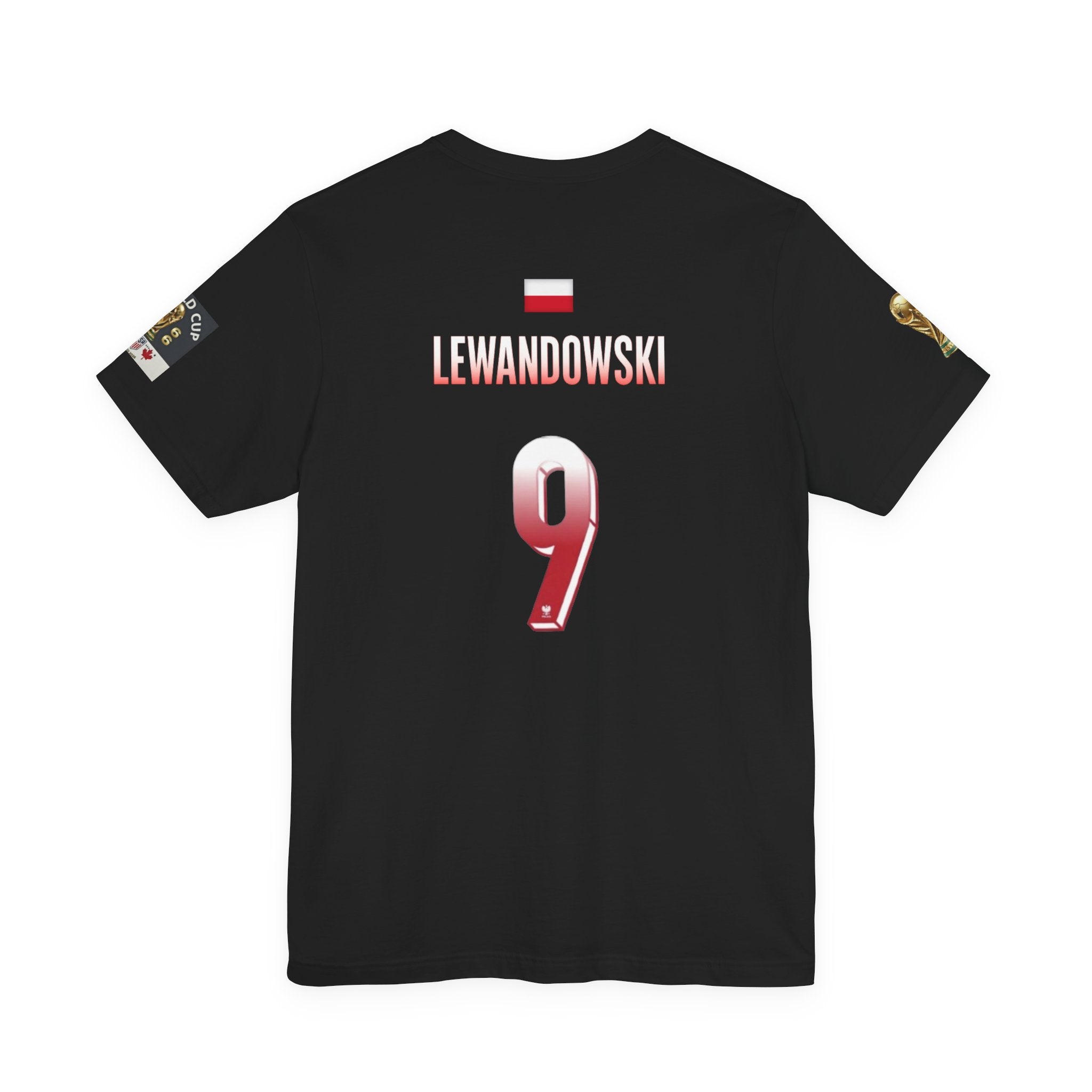 Lewandowski 9 Soccer Jersey Tee | Poland Football Shirt