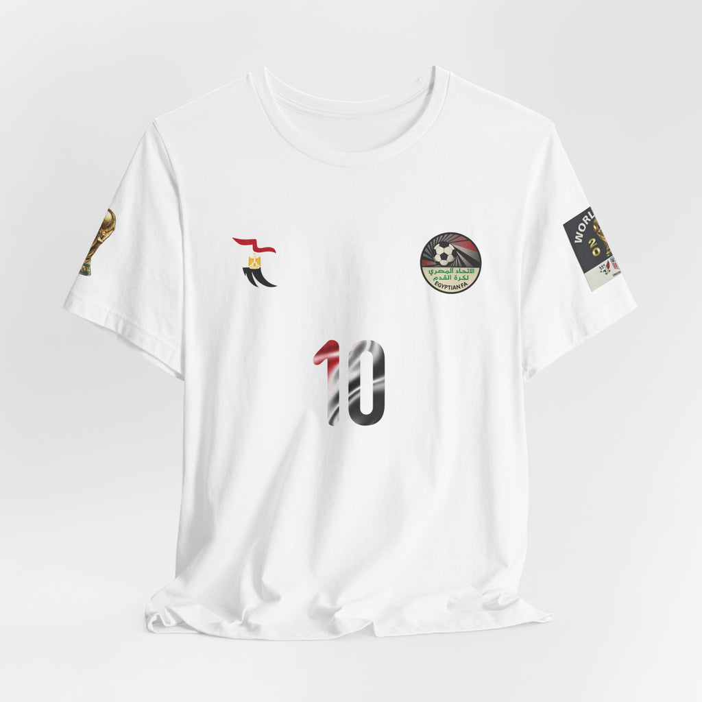 Salah #11 Egypt World Cup Soccer Jersey Tee | Football Number Back Print