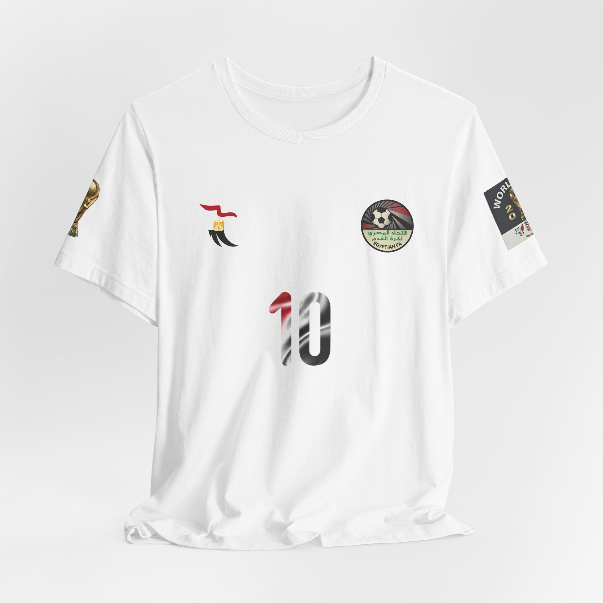 Salah #11 Egypt World Cup Soccer Jersey Tee | Football Number Back Print