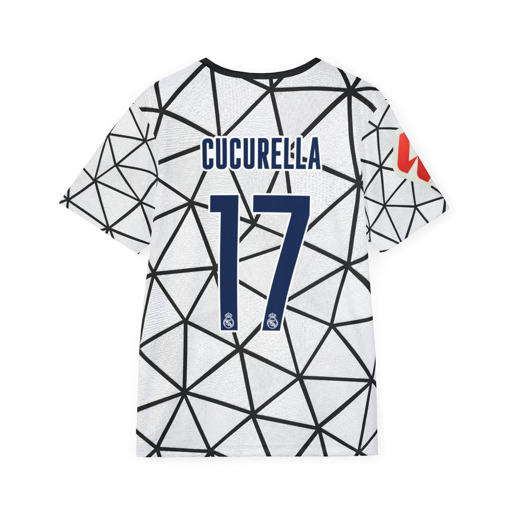 Real Madrid Cucurella #17 Home Jersey — Men's Soccer Shirt (Emirates Fly Better)