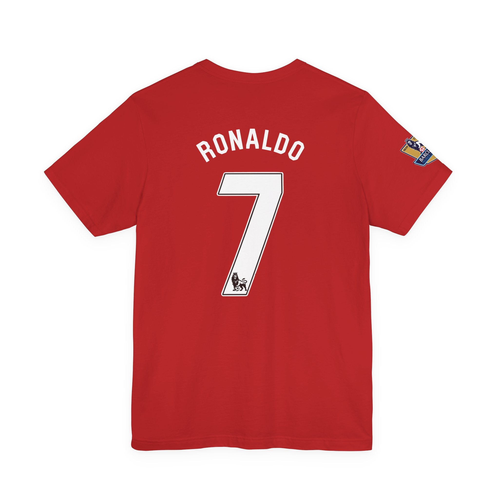 Soccer Jersey Tee — 'Ronaldo 7' Black Fan Shirt with AIG Crest