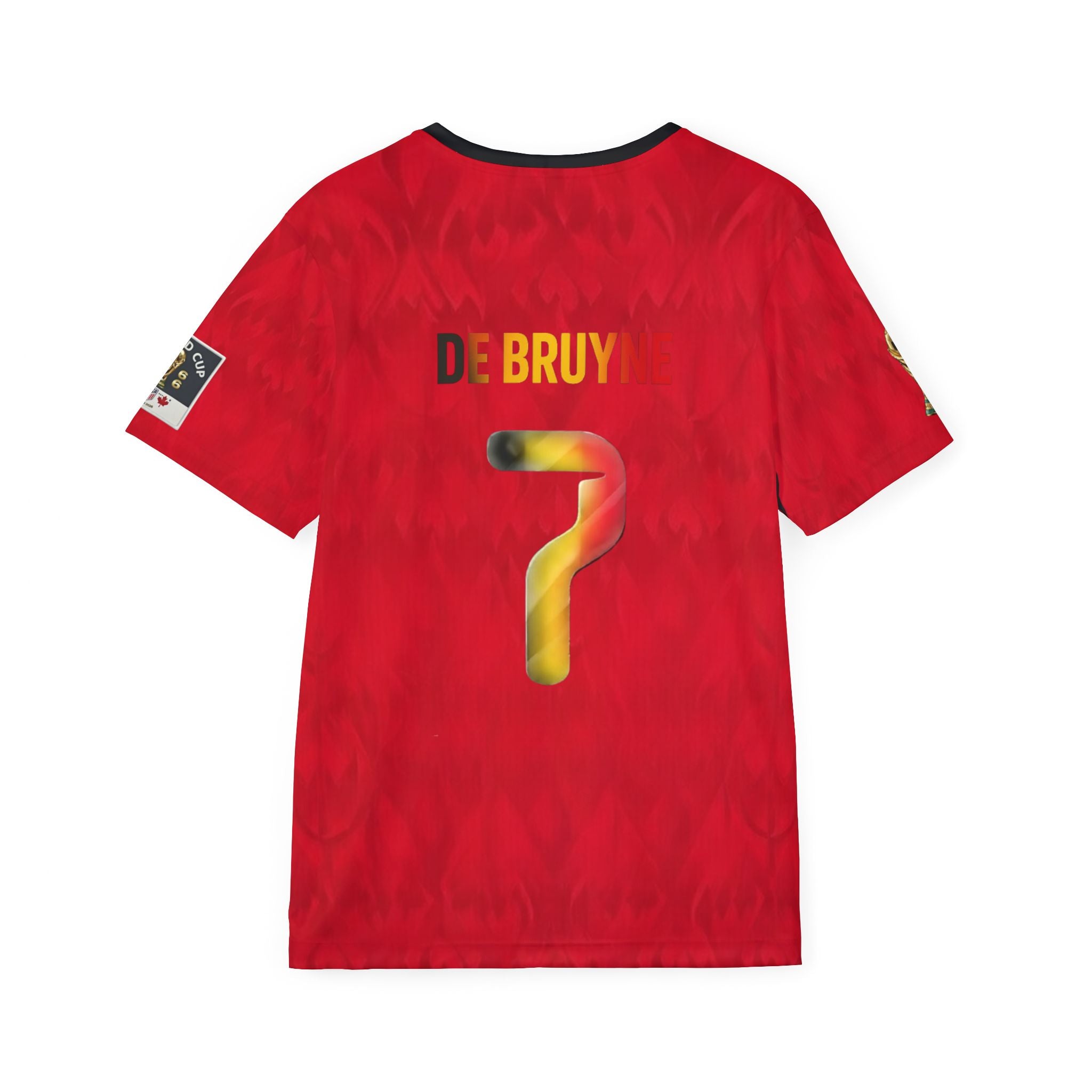 Belgium Red 'De Bruyne 7' Soccer Jersey