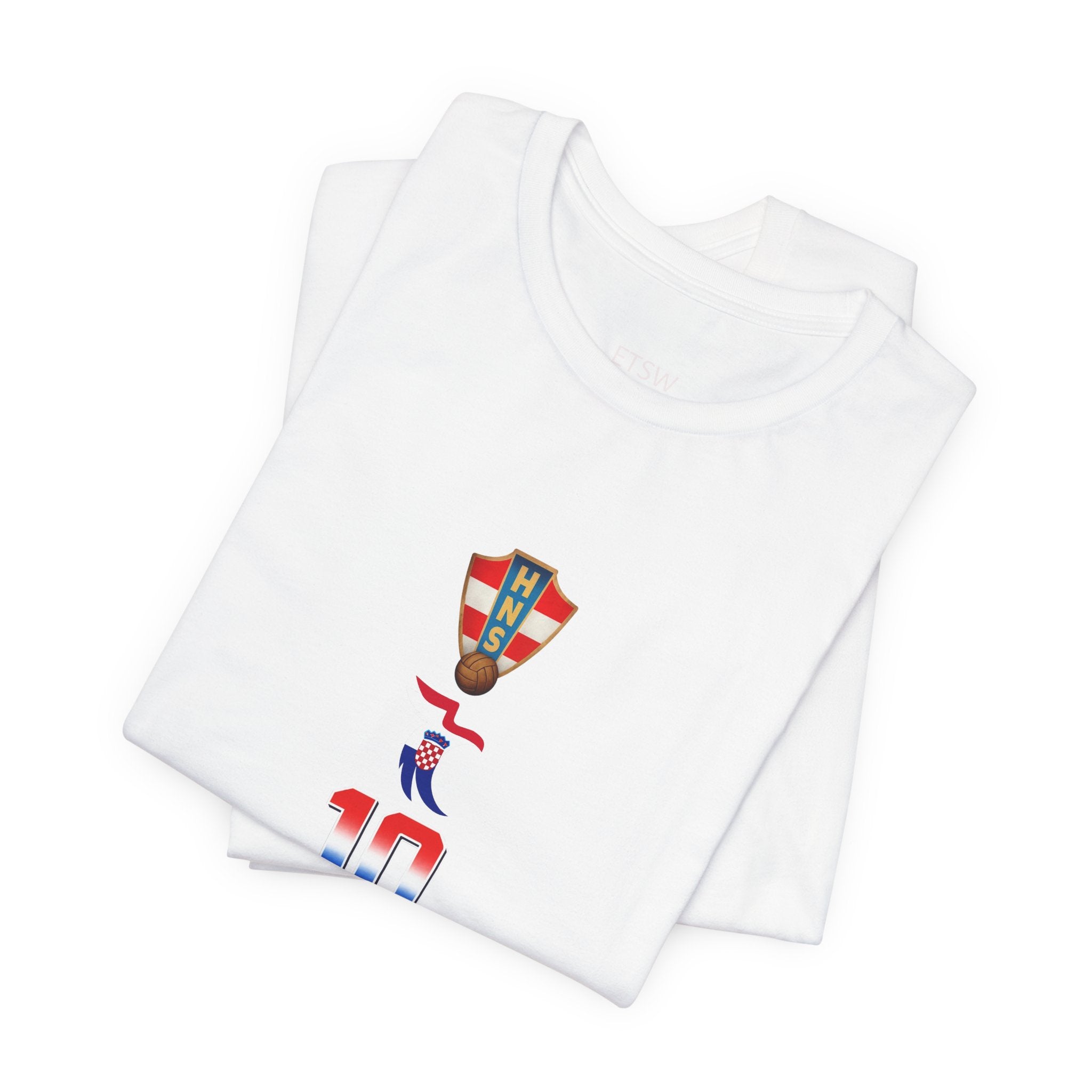 Modrić 10 Croatia Soccer Jersey Tee | Football Player Number Tee