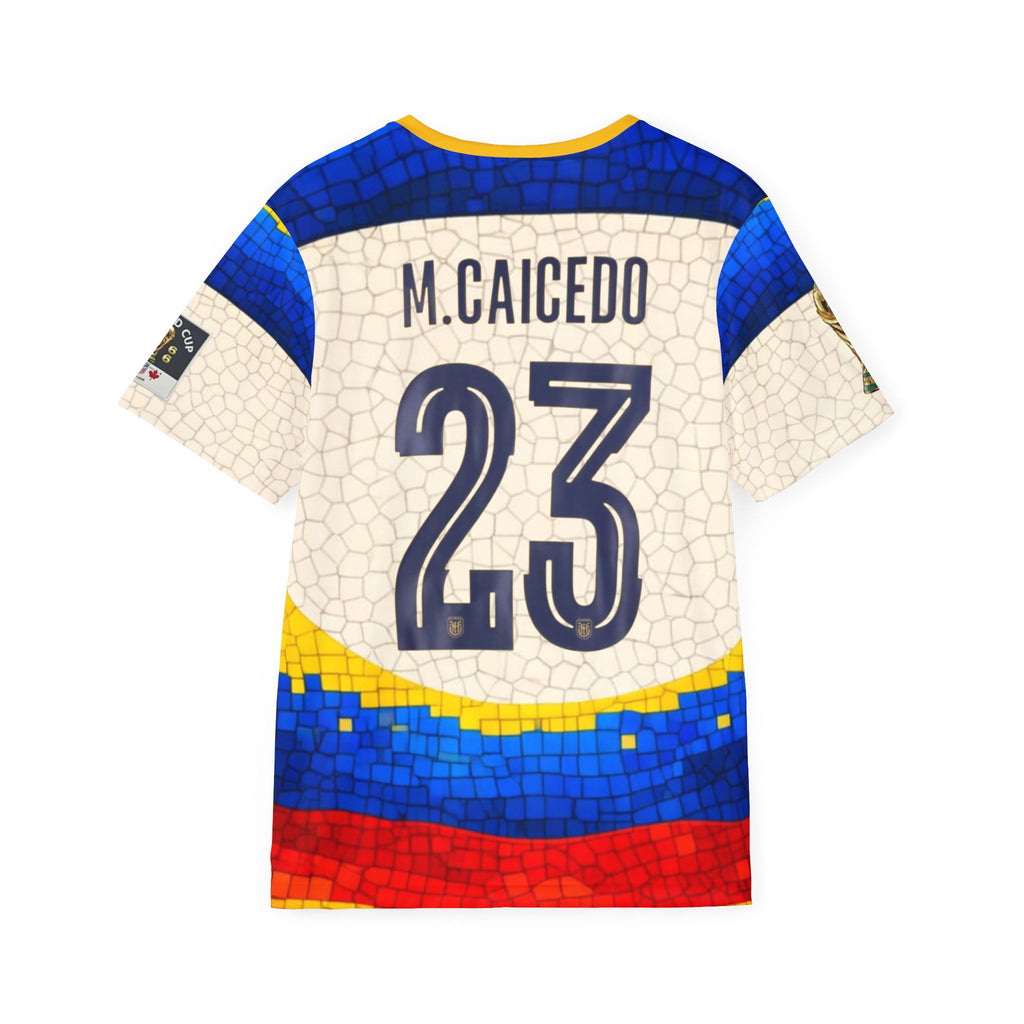 Soccer Jersey — Caicedo #23 Ecuador Mosaic All-Over Print