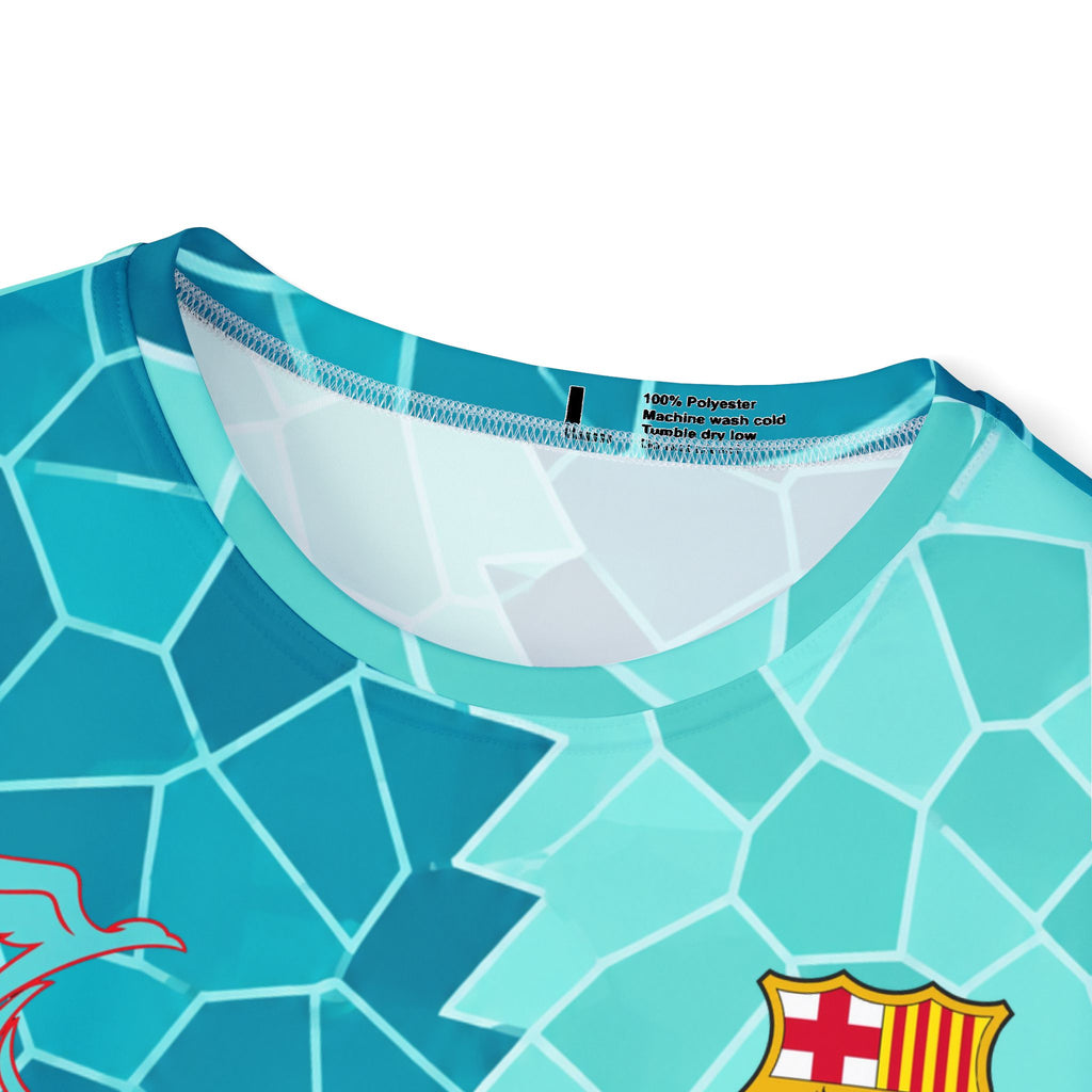 Men's Mosaic FC Jersey — Lamine Yamal #10 Teal All-Over Print