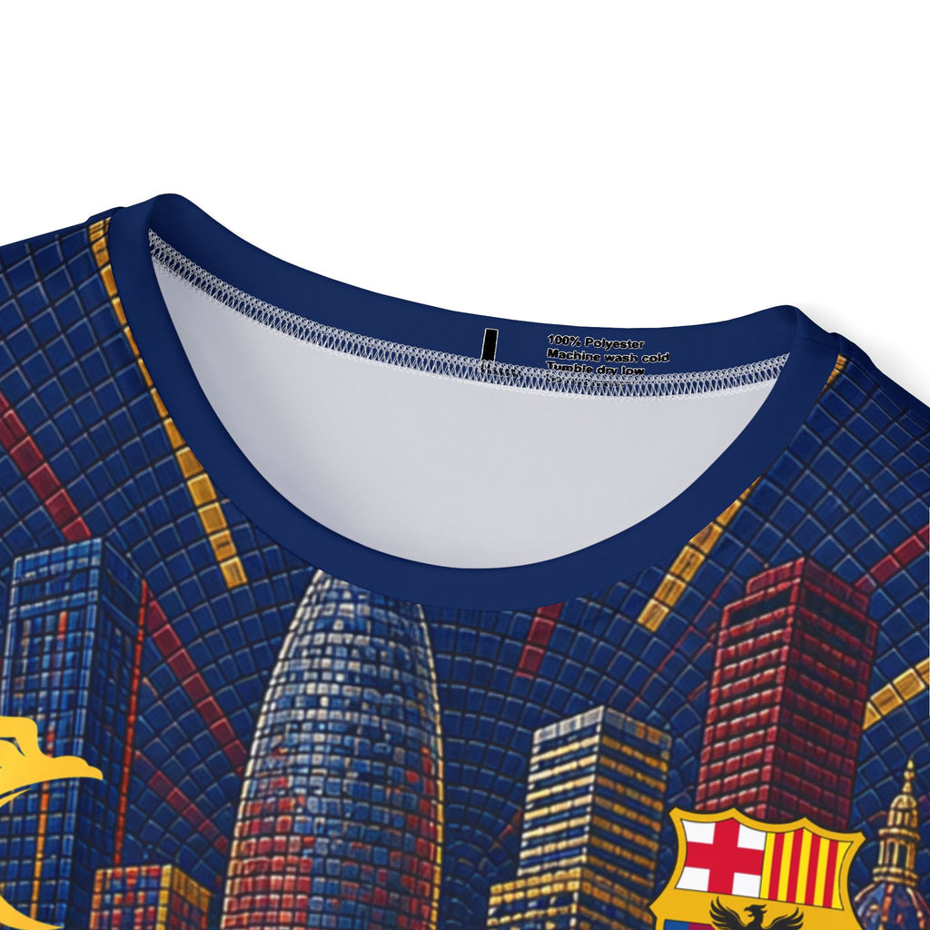 Barcelona Cityscape Soccer Jersey — Lamine Yamal #10 All-Over Print