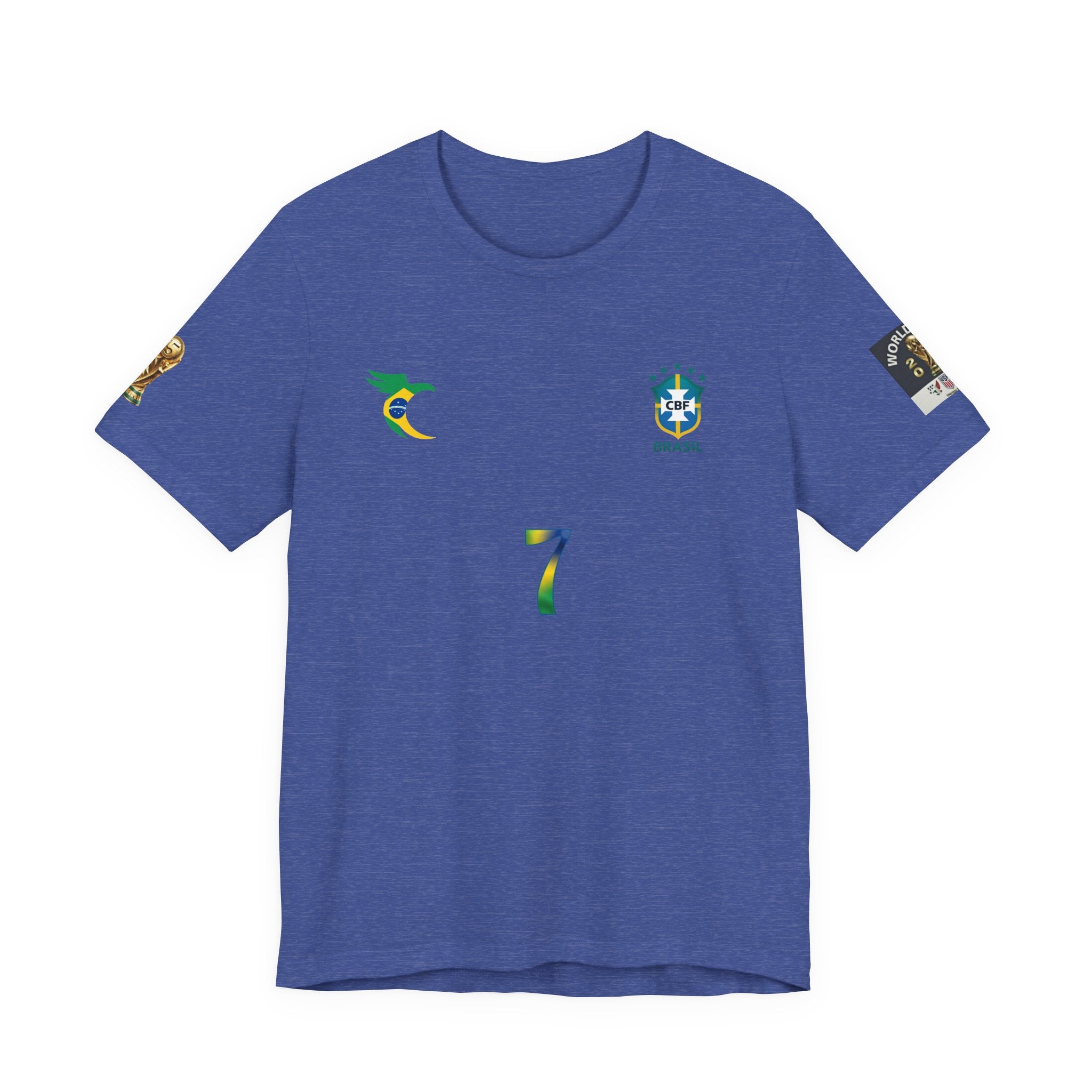 Brazil Soccer Jersey Tee – "VINI JR. 7" Fan Shirt