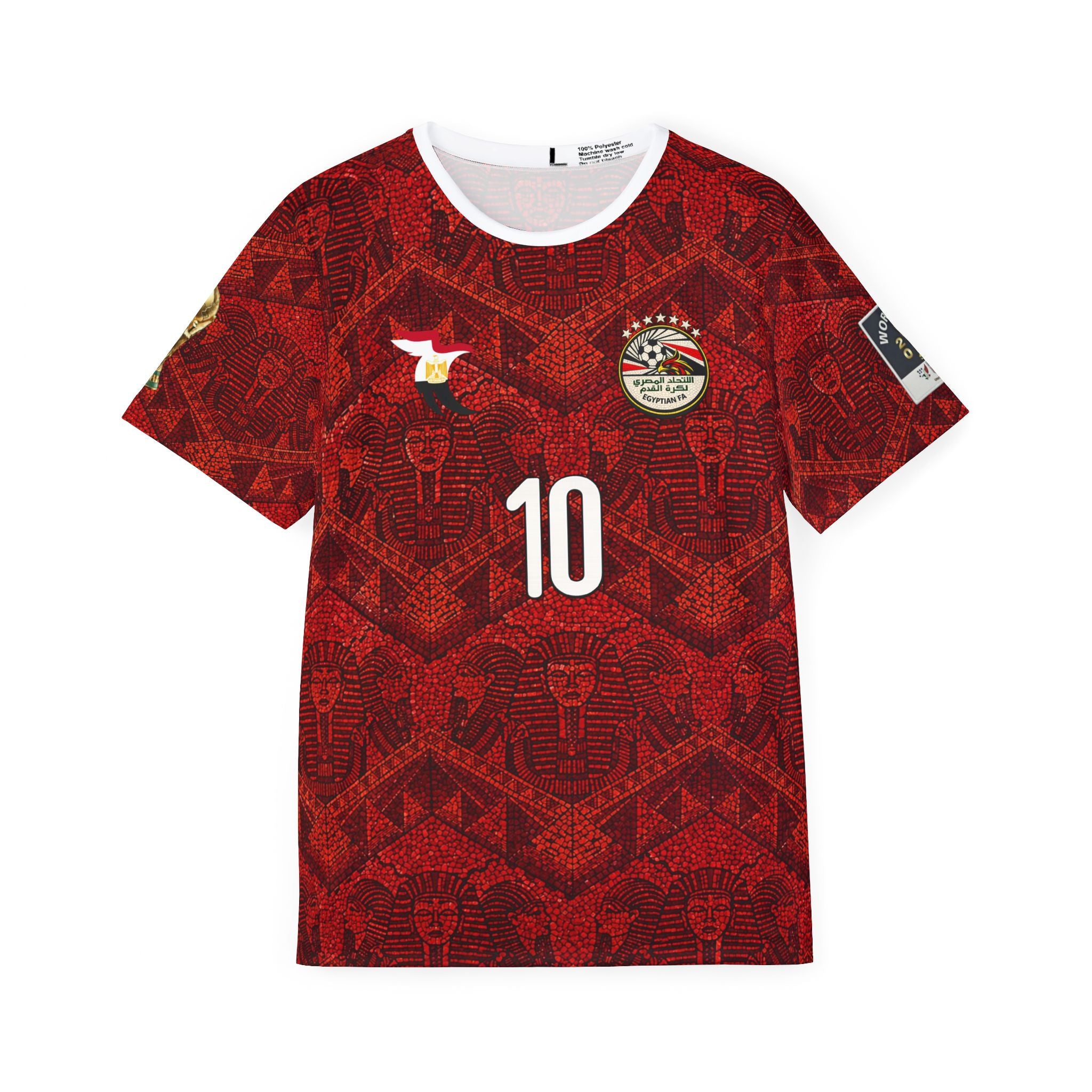 Salah #10 Red Pattern Men's Sports Jersey