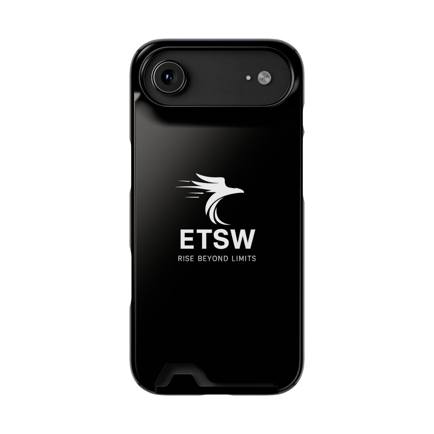 ETSW Logo Phone Case with Card Holder | Slim Protective Wallet Case