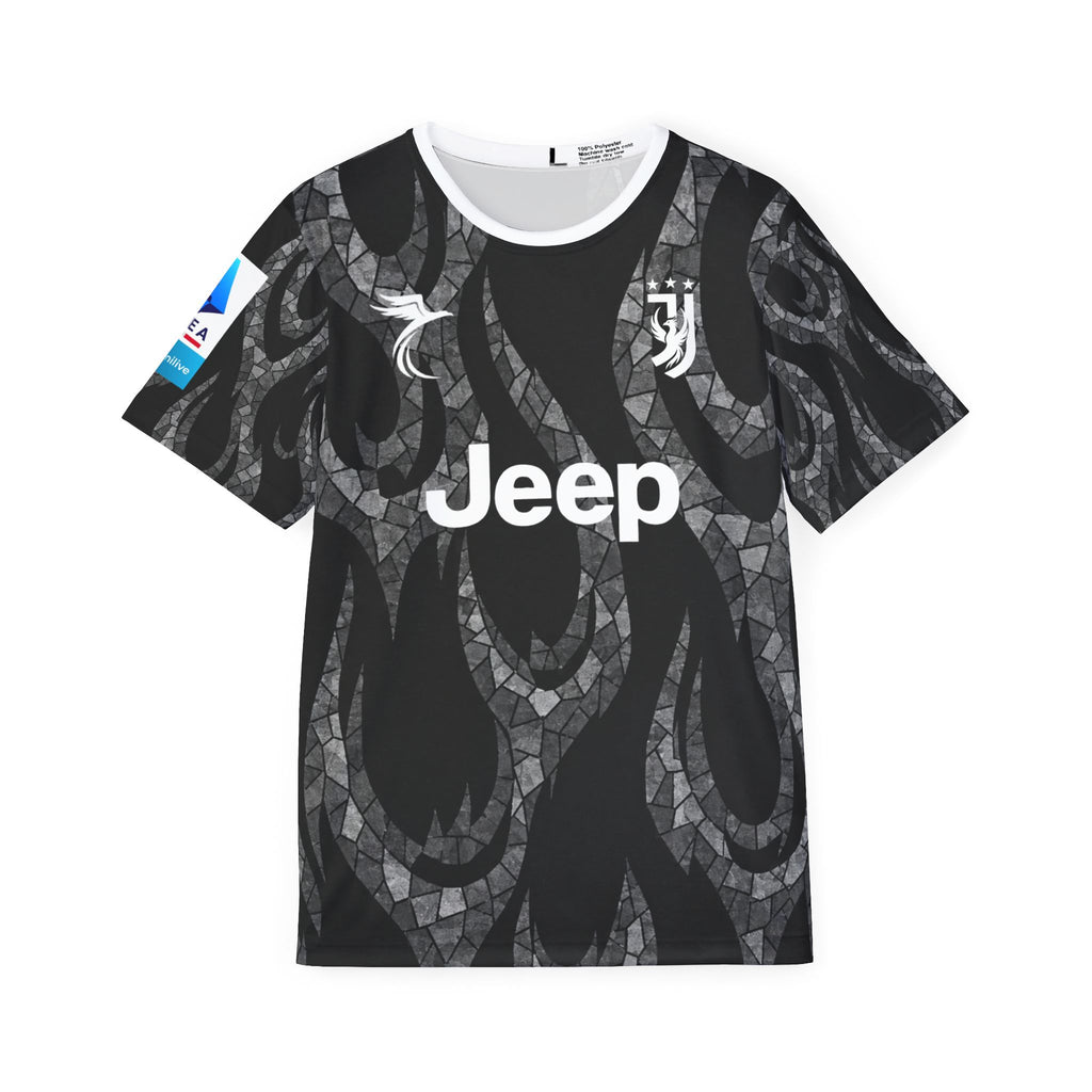 Kolo Muani #9 Black Flame Soccer Jersey