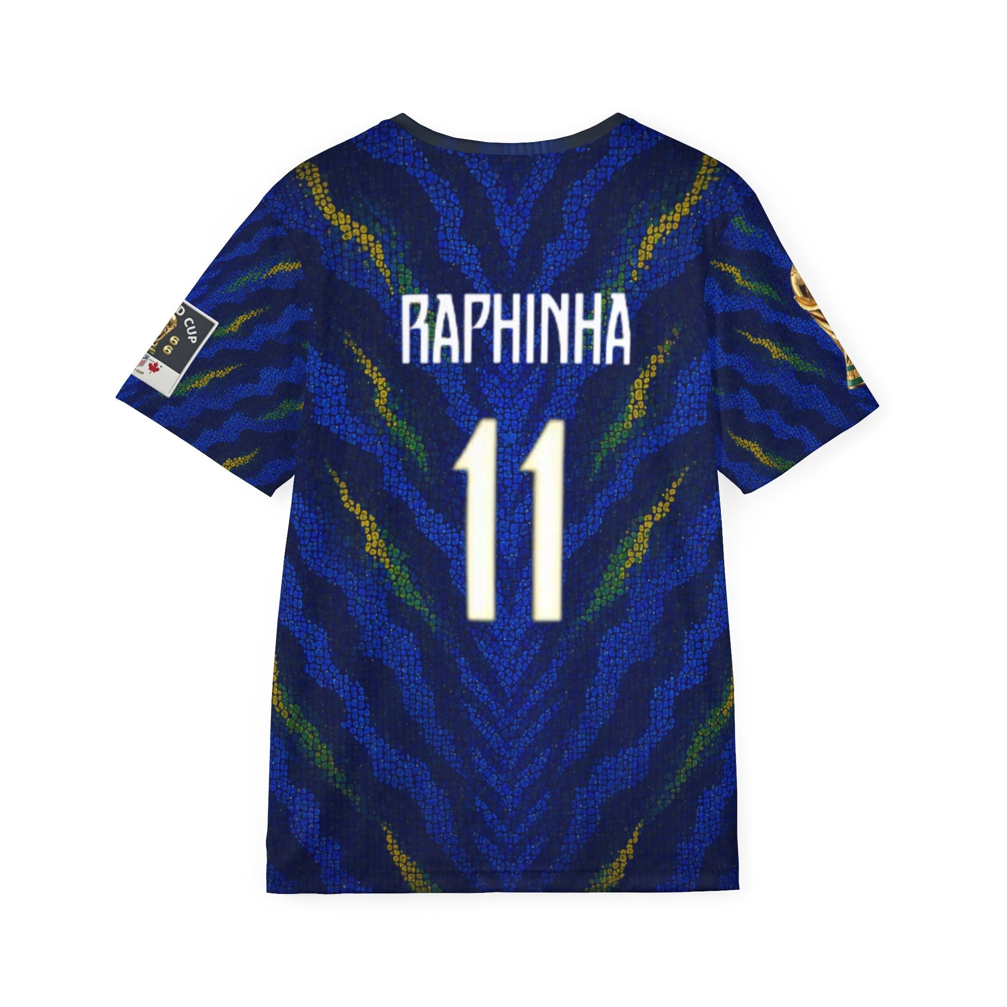 Brazil Raphinha Soccer Jersey — Number 11 All-Over Print