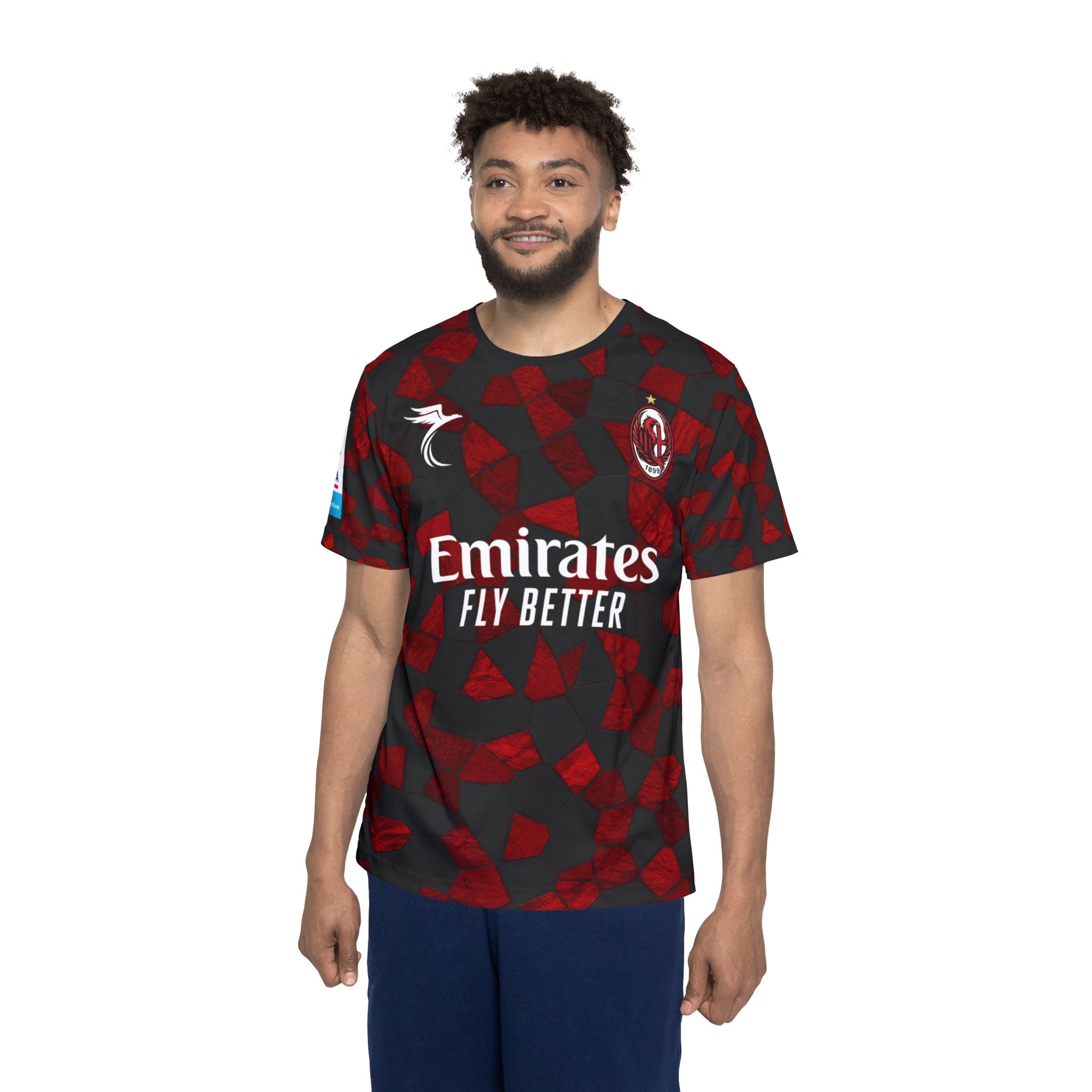 AC Milan Style Men's Soccer Jersey — G. Ramos #9 Emirates Fly Better