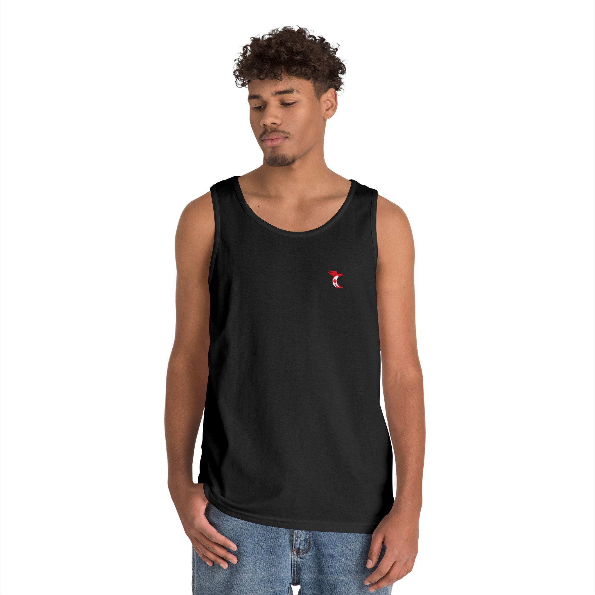 Canada Maple Leaf Tank Top — Canadian Flag Maple Graphic Sleeveless Shirt