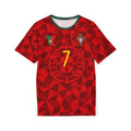 Portugal Cristiano Ronaldo #7 Men's Soccer Jersey — Red National Team Football Shirt