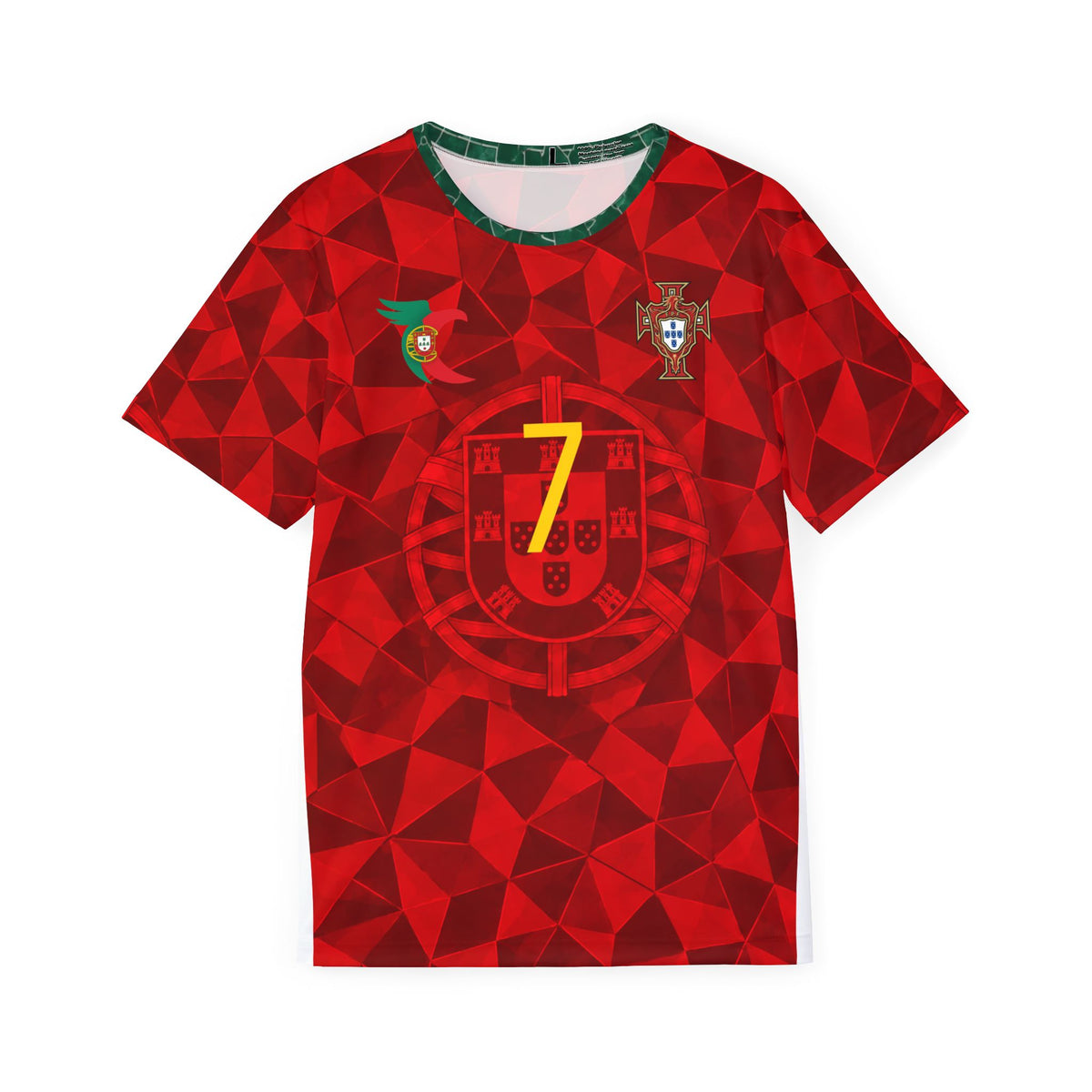 Portugal Cristiano Ronaldo #7 Men's Soccer Jersey — Red National Team Football Shirt