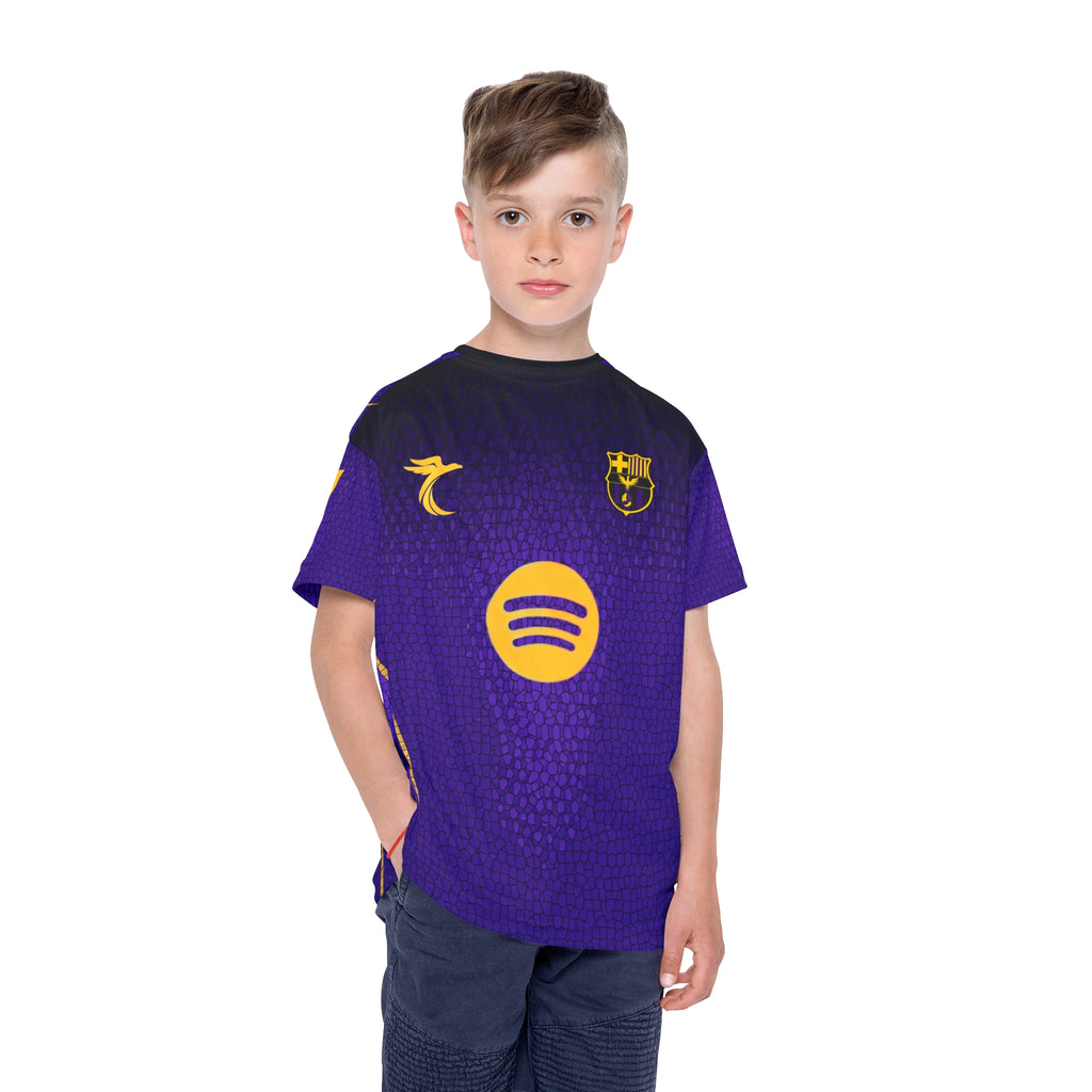 Kids Soccer Jersey — Purple Lamine Yamal #10 Personalized Replica