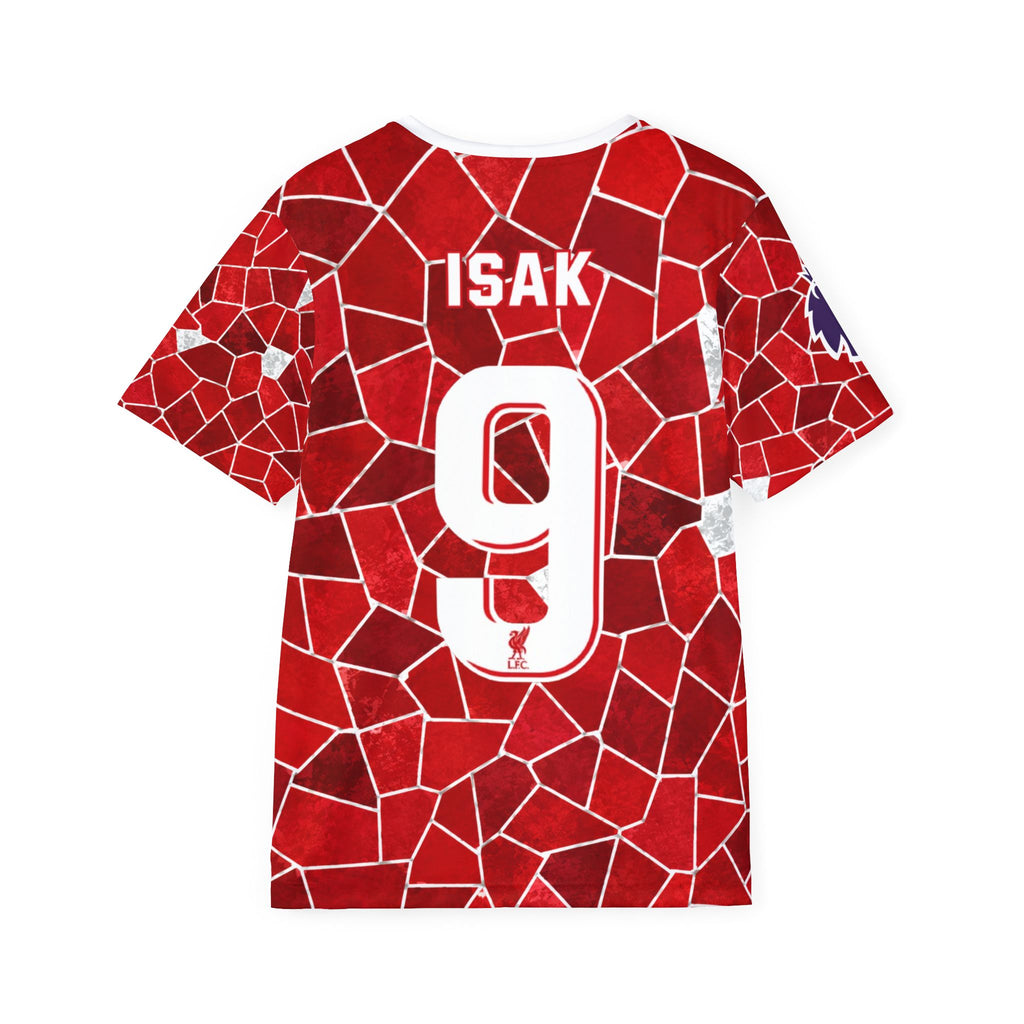 Isak #9 Red Mosaic Sports Jersey — Men's Football Jersey