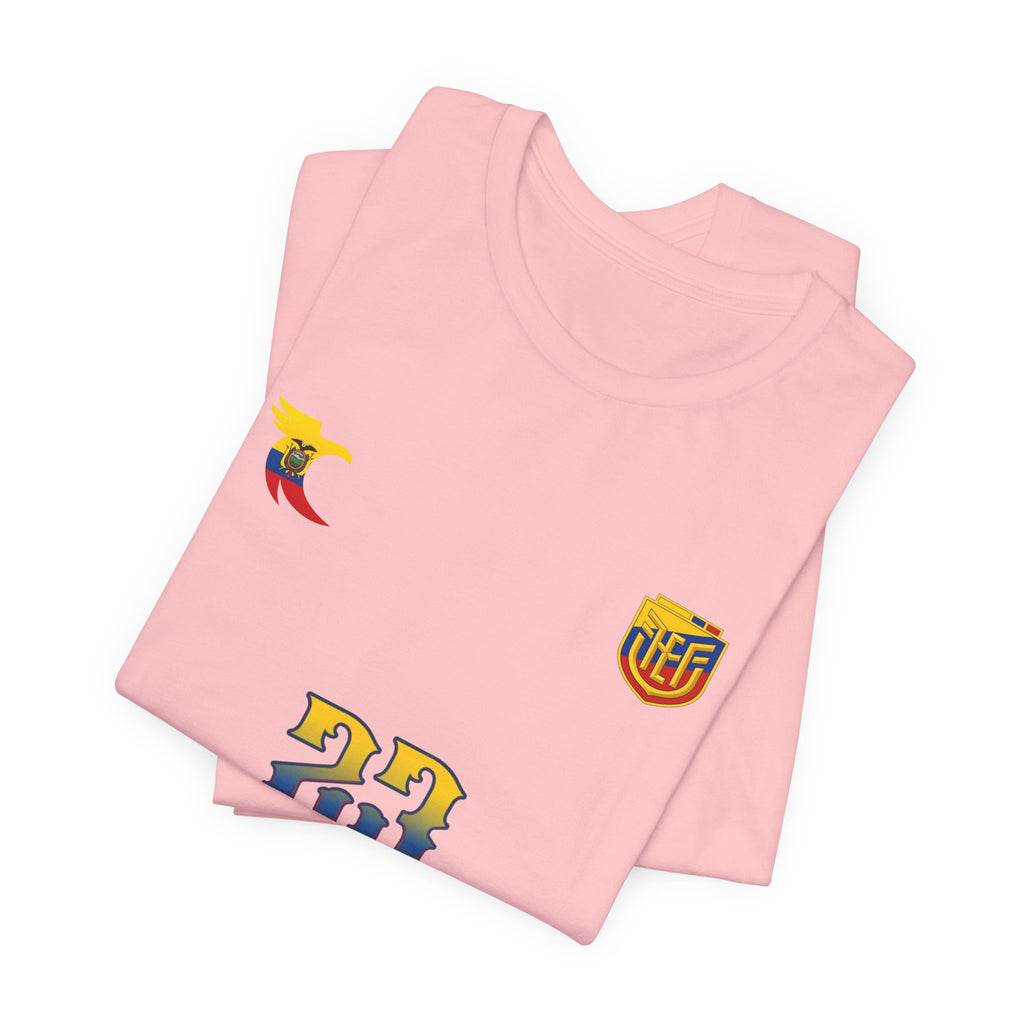 Caicedo Ecuador Soccer Jersey T‑Shirt — Custom Name & Number (23)
