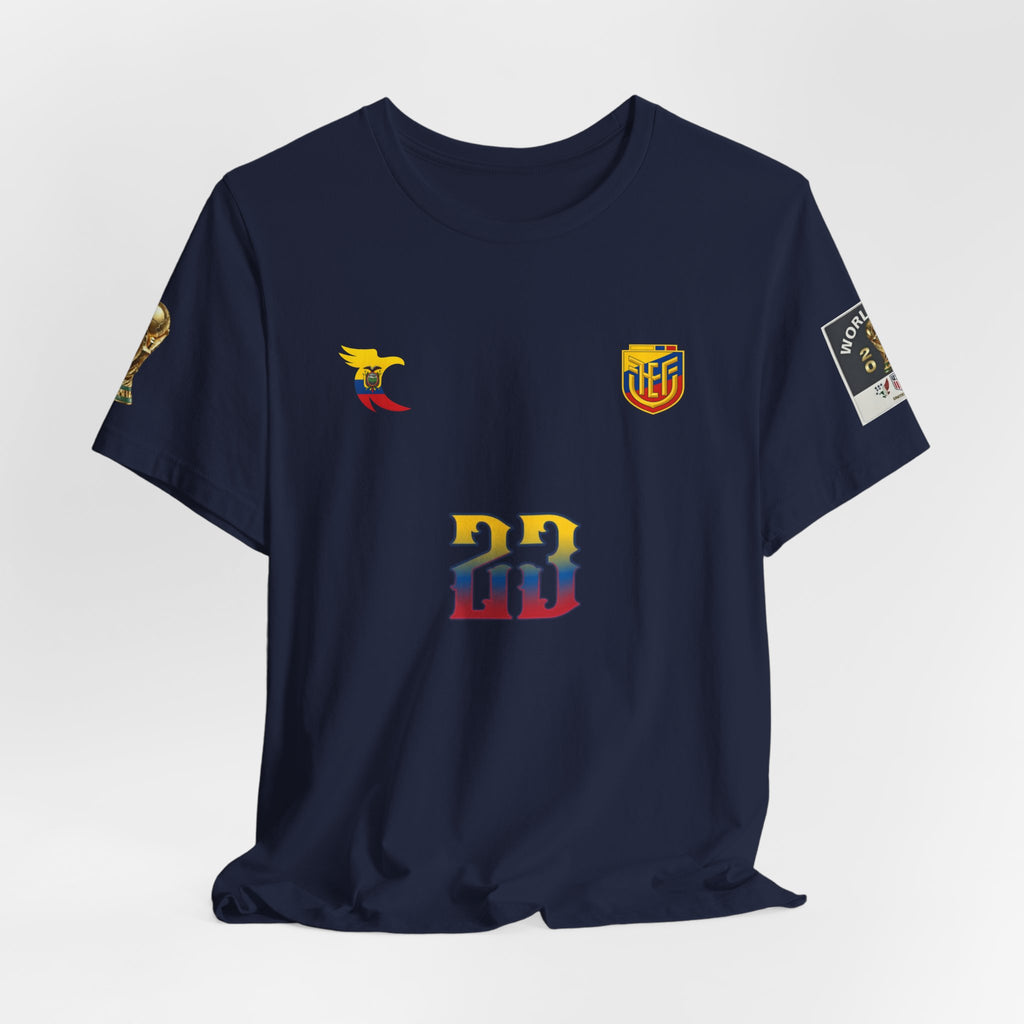 Caicedo Ecuador Soccer Jersey T‑Shirt — Custom Name & Number (23)