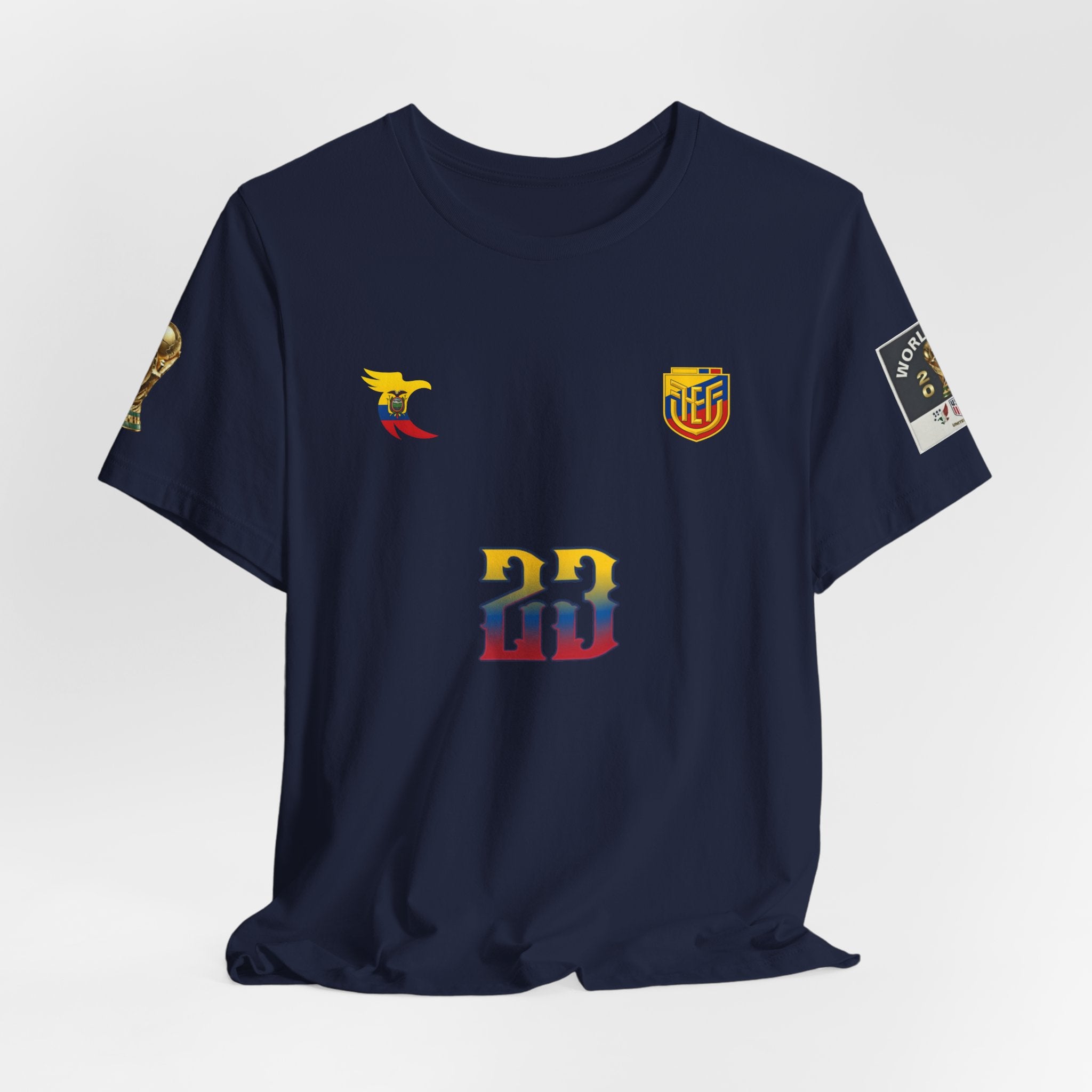 Caicedo Ecuador Soccer Jersey T‑Shirt — Custom Name & Number (23)