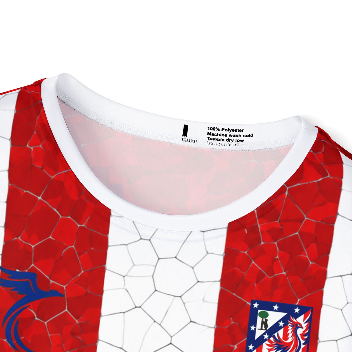 Atletico Red-White Striped Soccer Jersey — 'Lookman 11' Fan Shirt