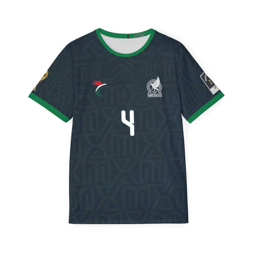 Custom Soccer Jersey – E. Álvarez #4 Dark Green Team Kit