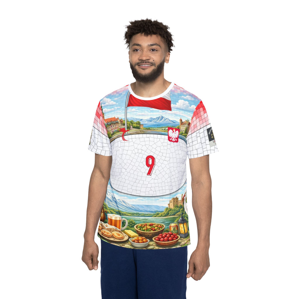 Poland National Soccer Jersey — Lewandowski #9 All-Over Print