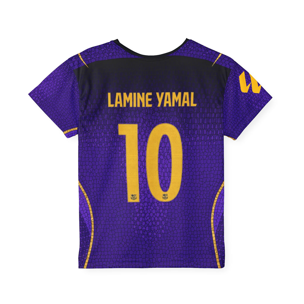 Kids Soccer Jersey — Purple Lamine Yamal #10 Personalized Replica