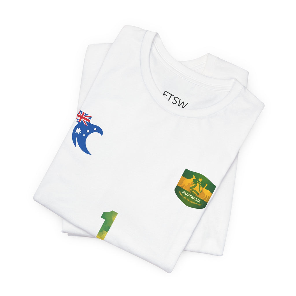 Aussie Matt Ryan Goalkeeper jersey  Tee – Personalized 'Ryan' Number 1 Australia Crest