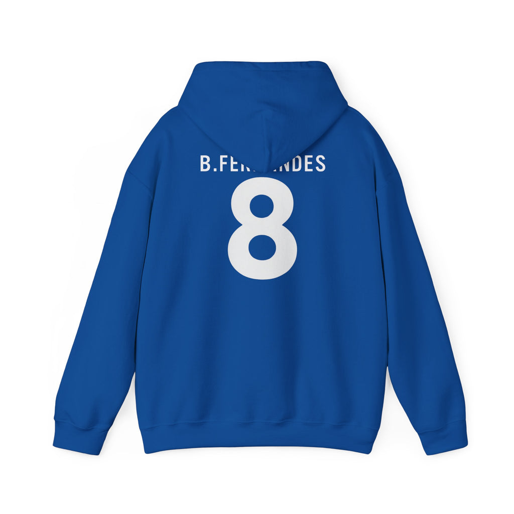 Retro Football Jersey Logo Hoodie | Pullover Sweatshirt with Number 8