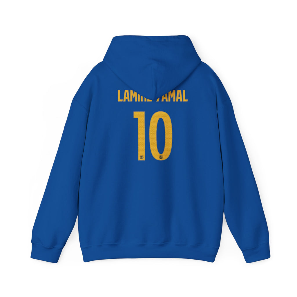 Hoodie — FC Barcelona Style '10' Lamine  Yamal Back Number