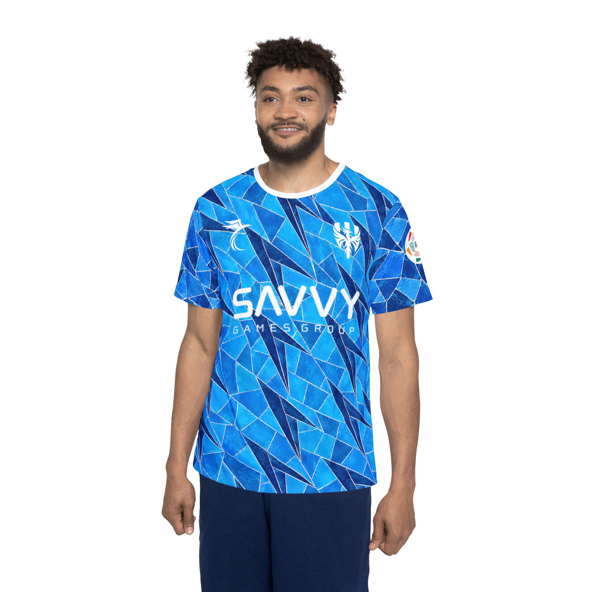 Blue Mosaic Neymar Jr. #10 Soccer Jersey