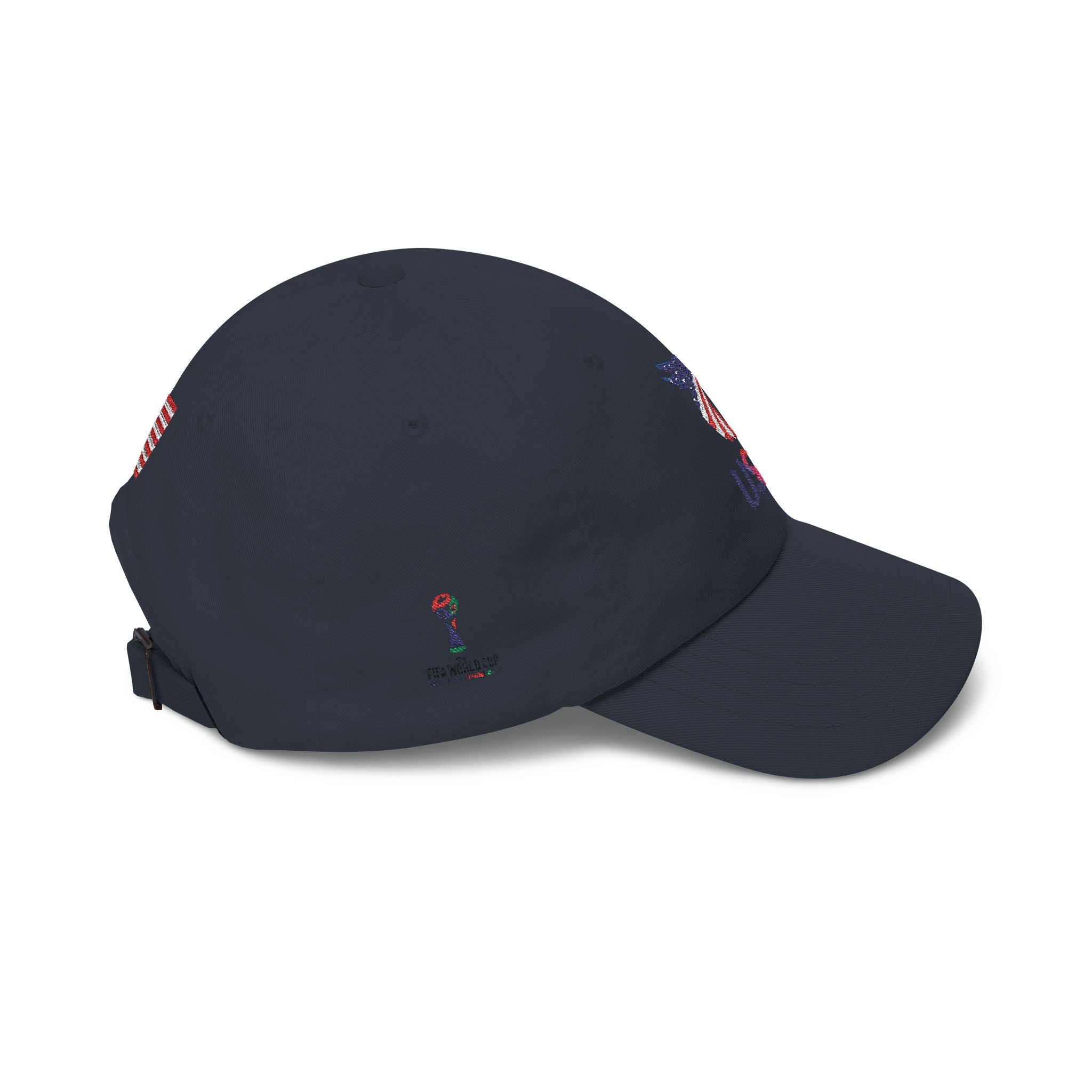 USA Embroidered Dad Cap — American Flag Patriotic Baseball Hat
