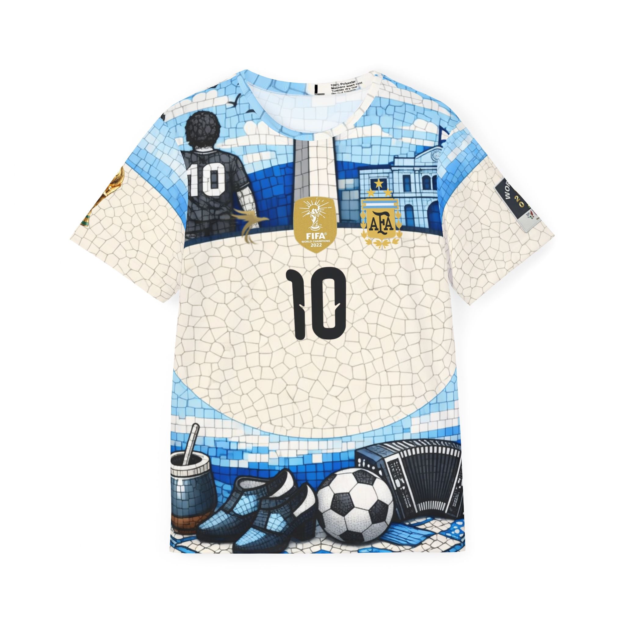 Messi #10 Argentina Mosaic Soccer Jersey