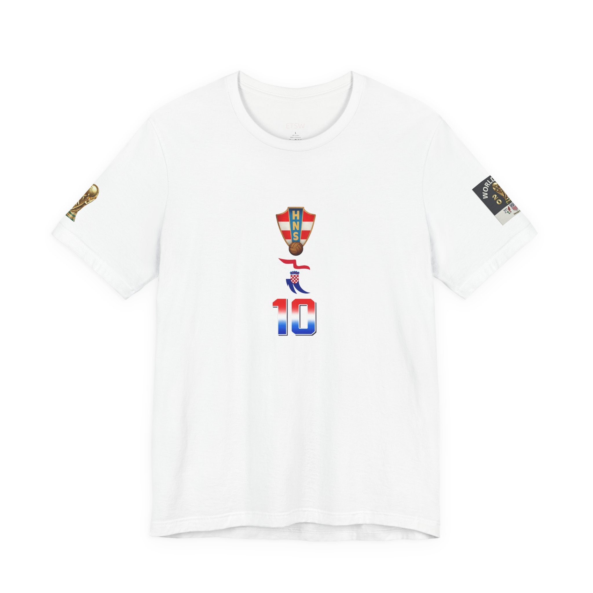 Modrić 10 Croatia Soccer Jersey Tee | Football Player Number Tee